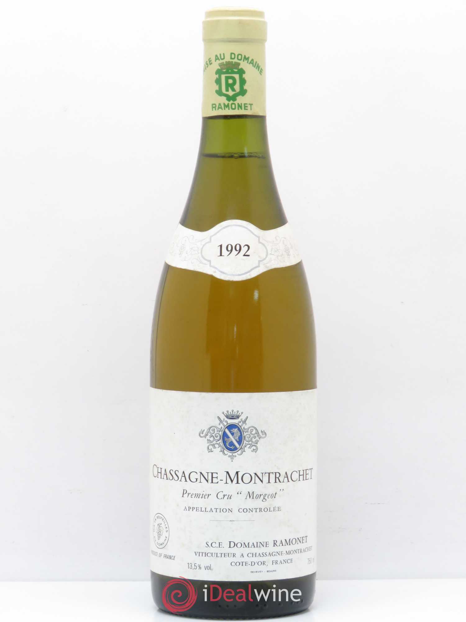 Chassagne-Montrachet 1er Cru Morgeot Ramonet (Domaine) 1992 - Lot de 1 bouteille - 0