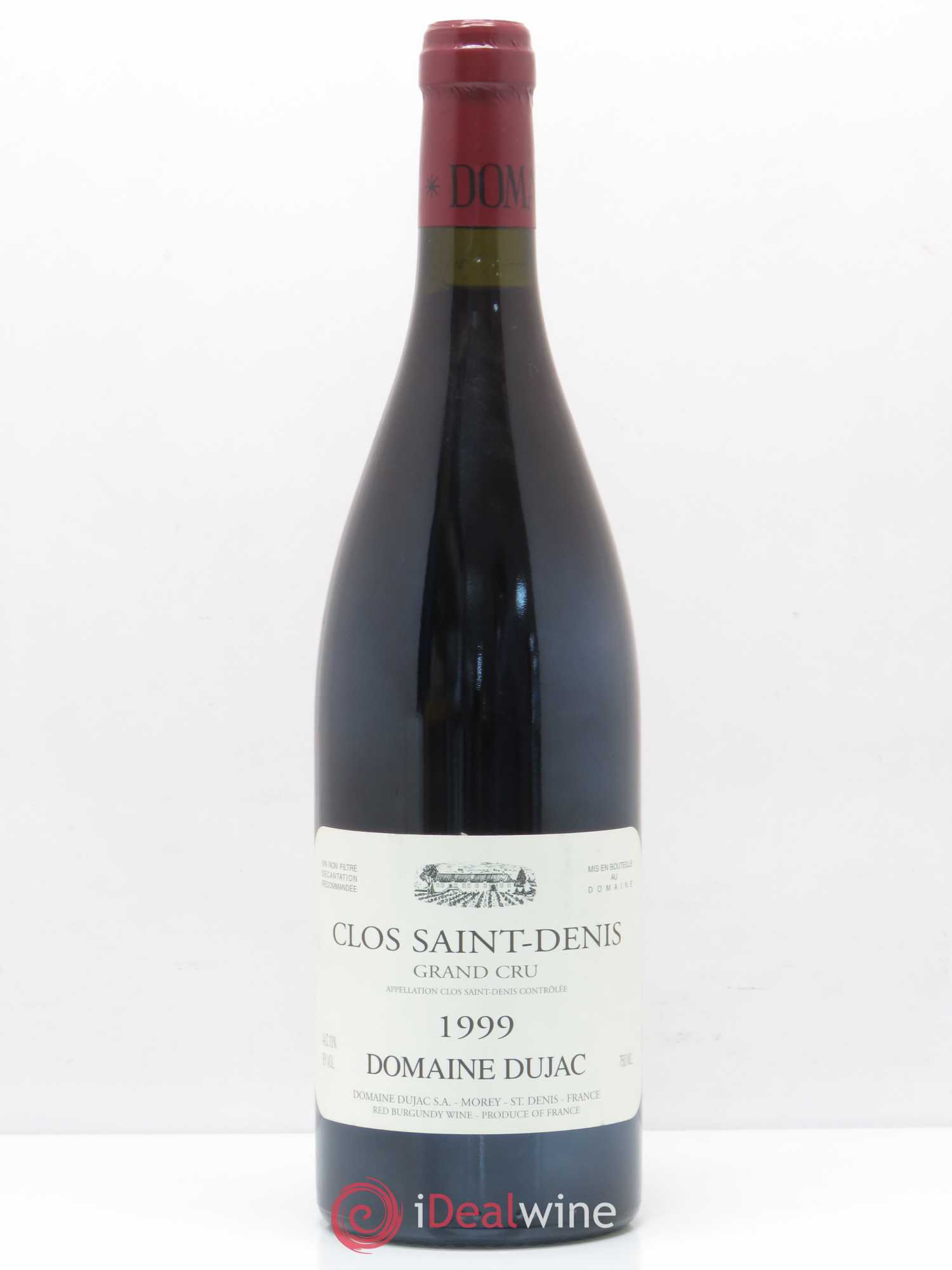 Clos Saint-Denis Grand Cru Dujac (Domaine) 1999 - Lot de 1 bouteille - 0