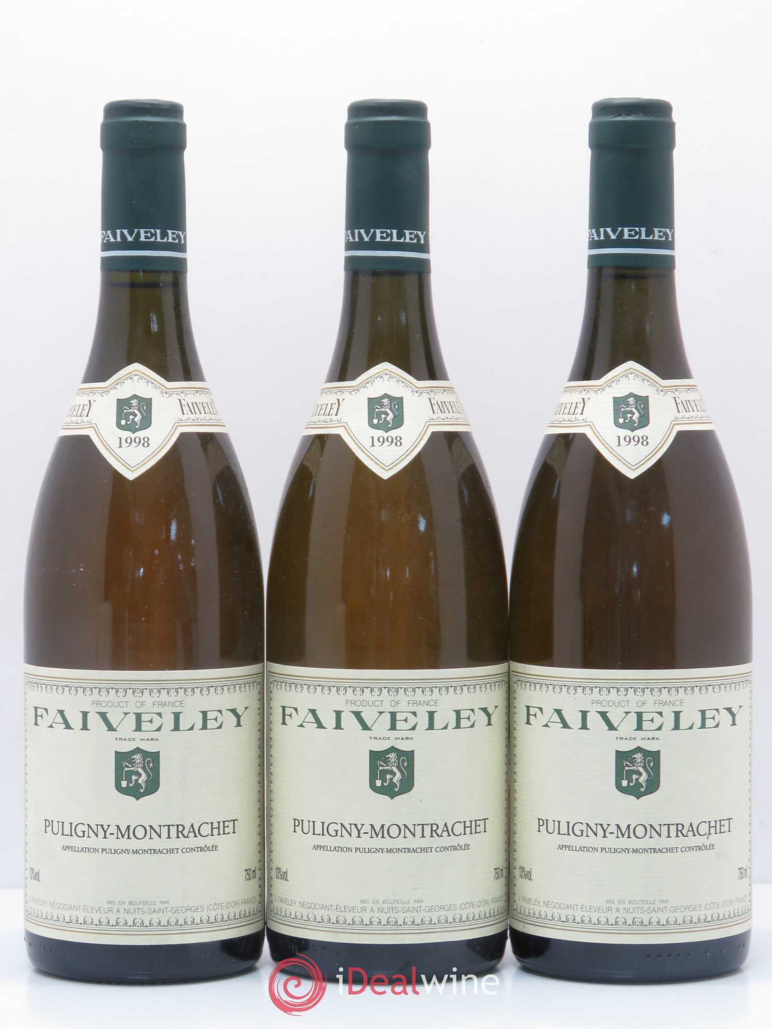 Puligny-Montrachet Faiveley 1998 - Lot de 3 bouteilles - 0