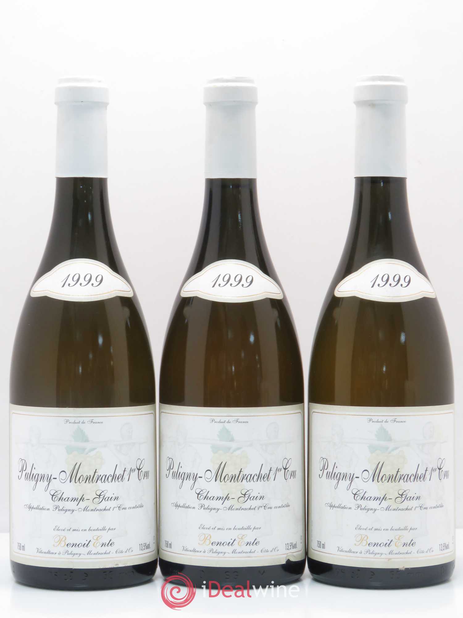 Puligny-Montrachet 1er Cru Champ Gain Benoit Ente 1999 - Lot de 3 bouteilles - 0