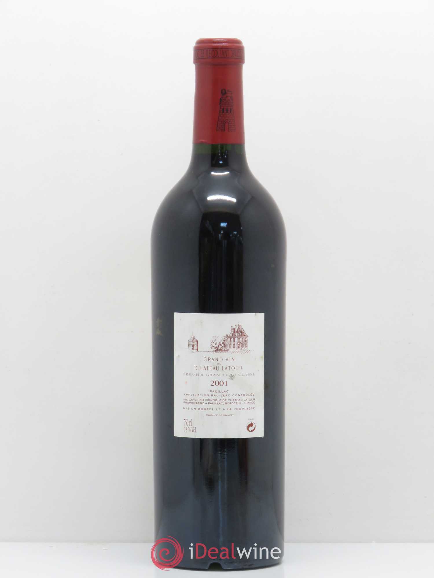Château Latour 1er Grand Cru Classé 2001 - Lot de 1 bouteille - 1