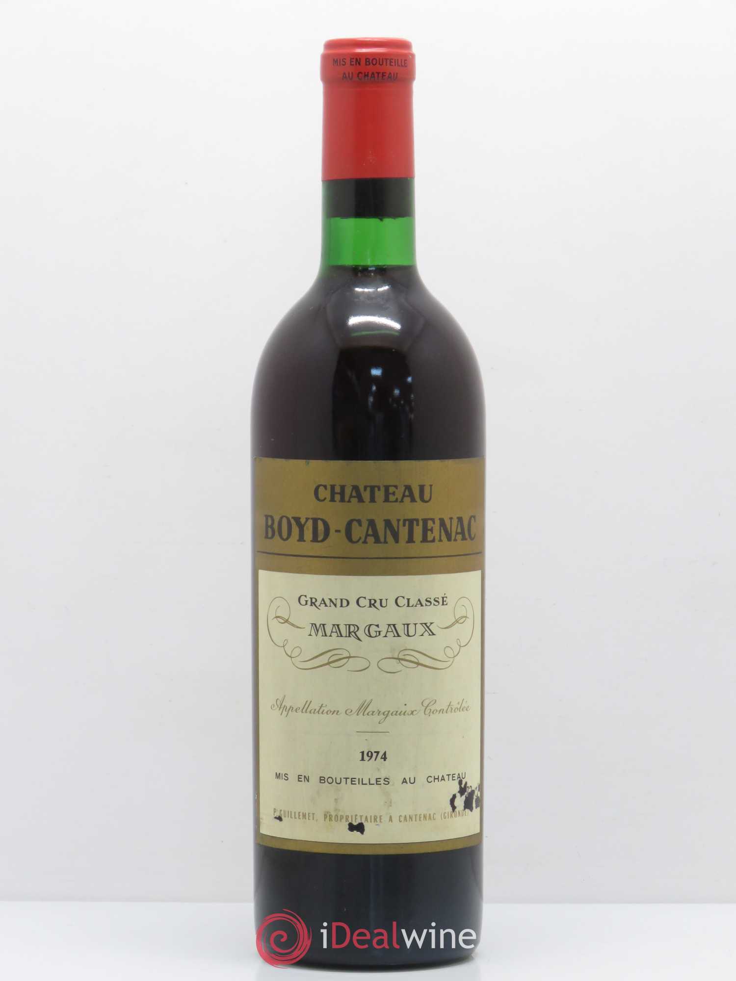 Château Boyd Cantenac 3ème Grand Cru Classé (sans prix de réserve) 1974 - Lot de 1 bouteille - 0
