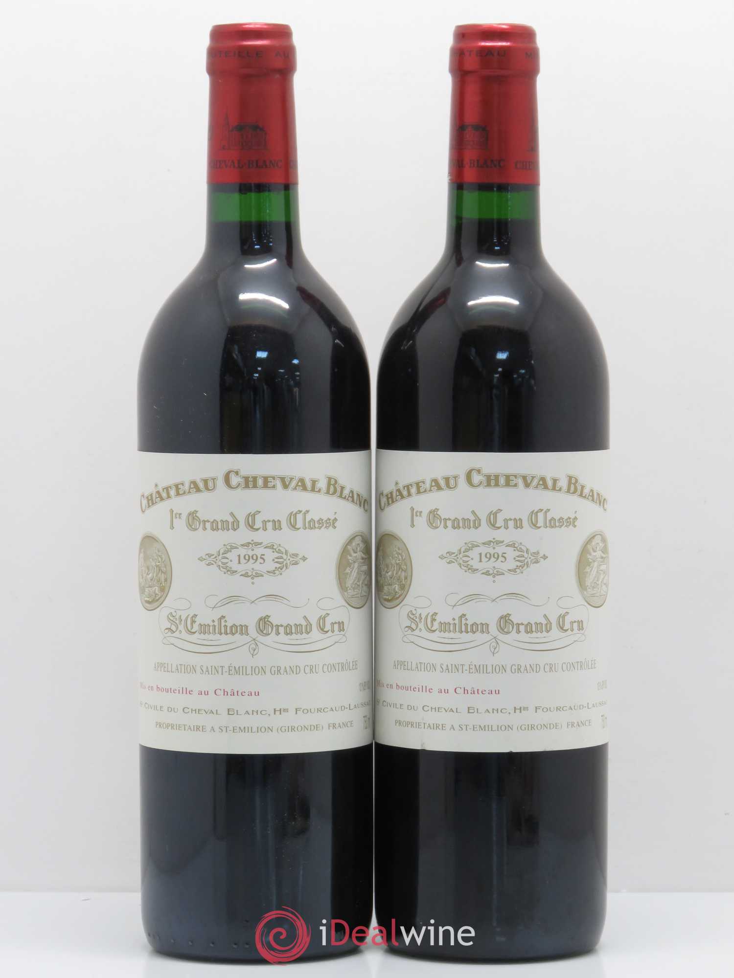 Château Cheval Blanc 1er Grand Cru Classé A 1995 - Lot de 2 bouteilles - 0