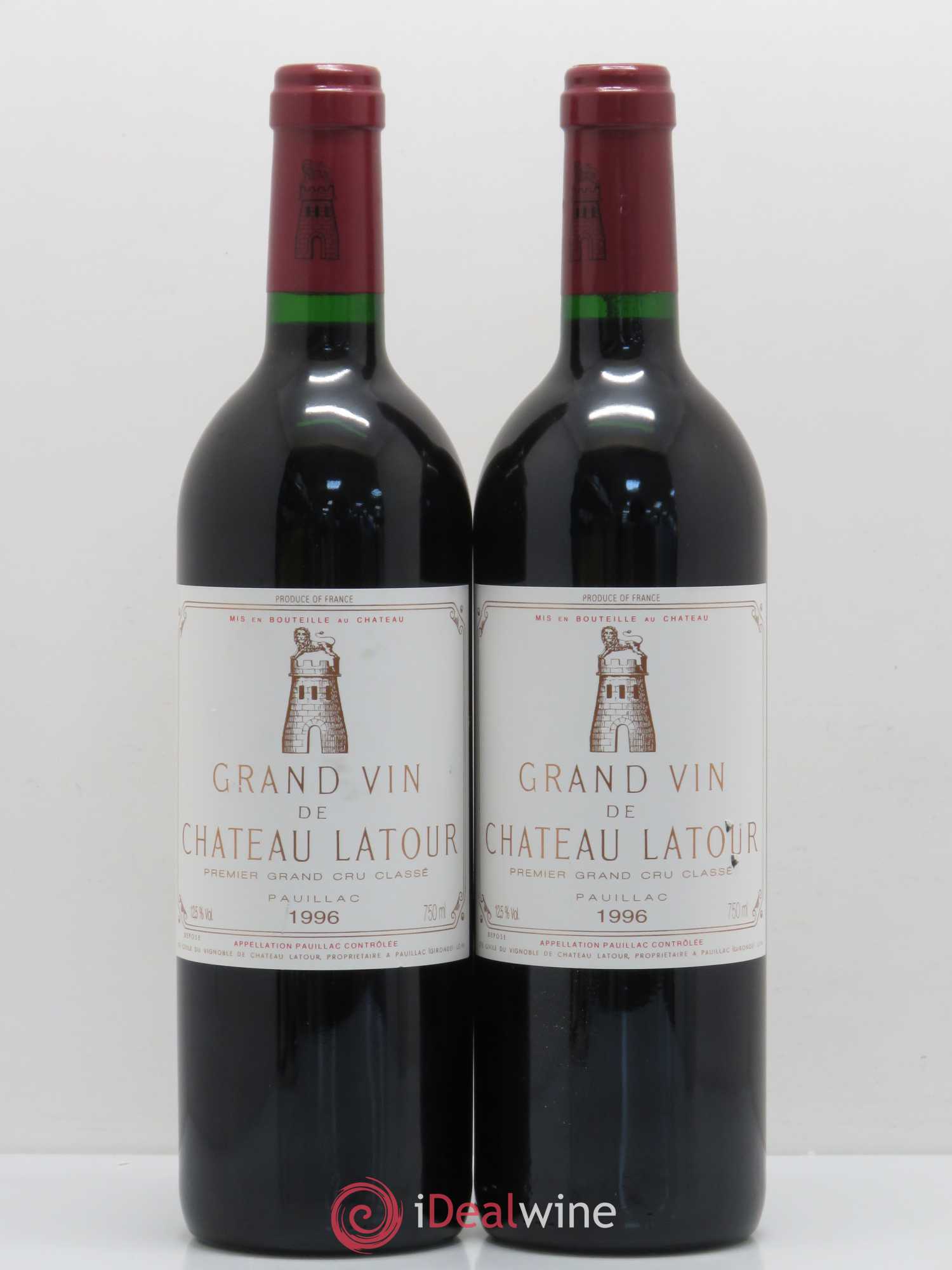 Château Latour 1er Grand Cru Classé 1996 - Lot de 2 bouteilles - 0
