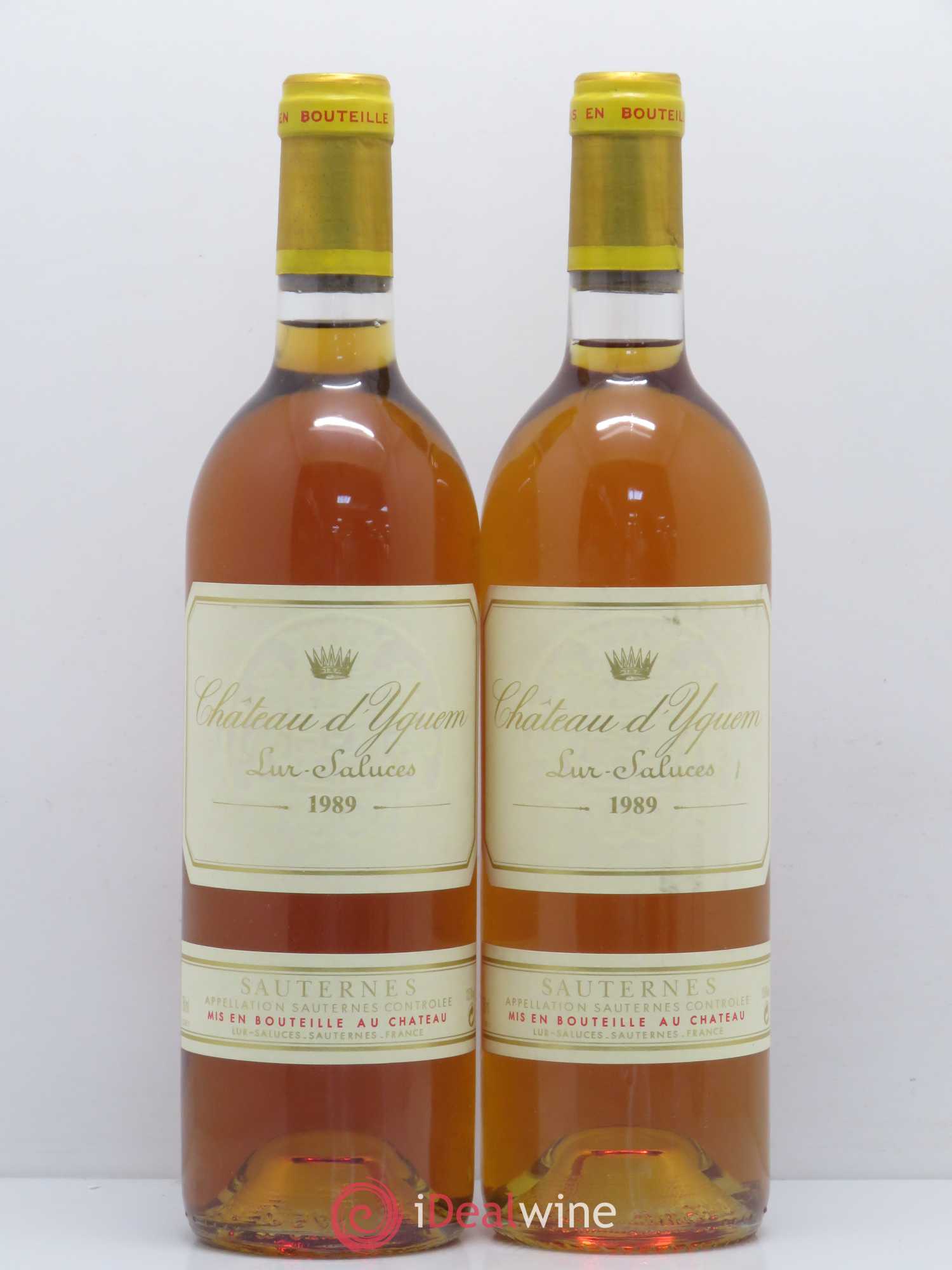 Château d' Yquem 1er Cru Classé Supérieur 1989 - Lotto di 2 bottiglie - 0