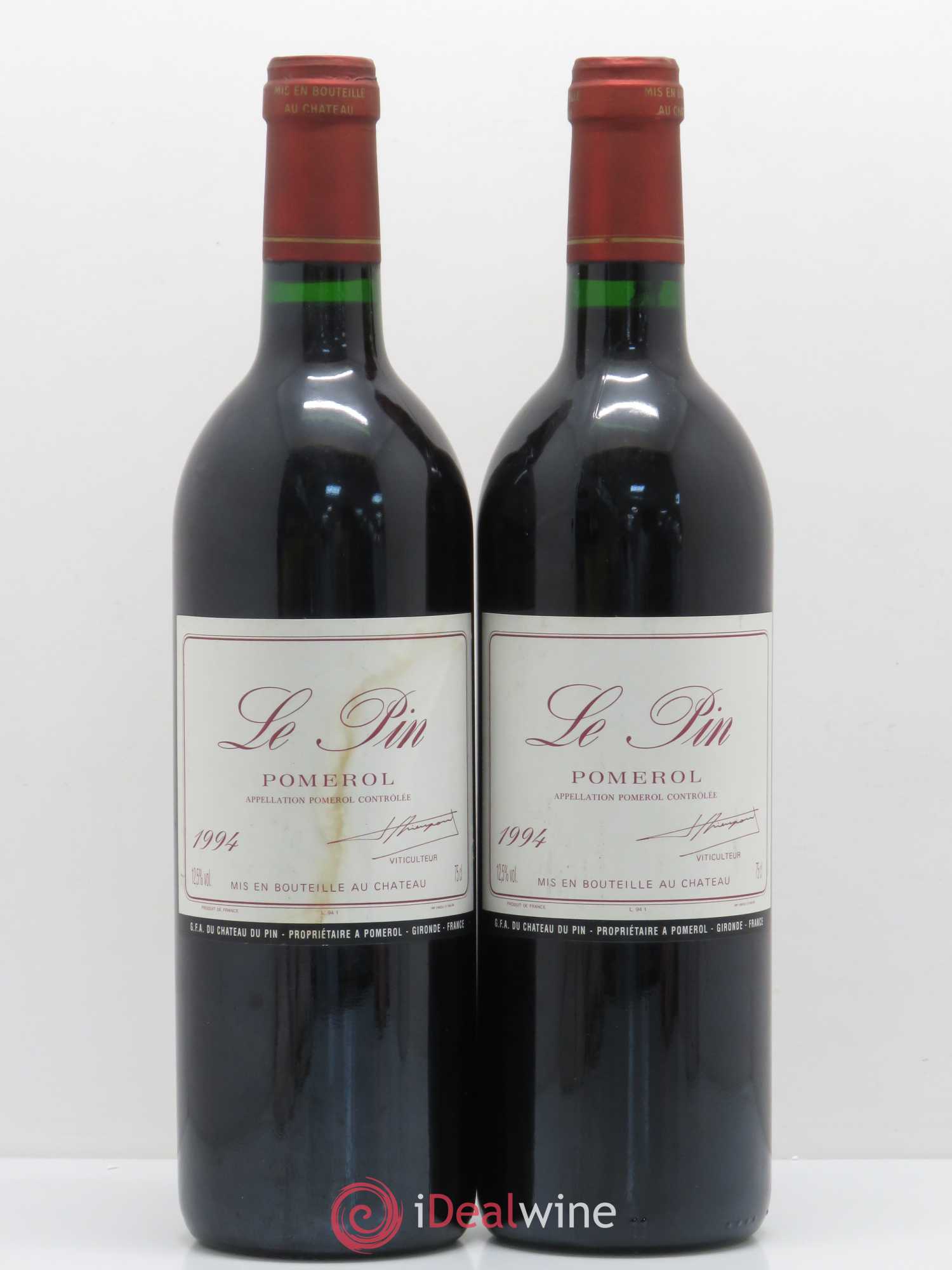 Château Le Pin 1994 - Lot de 2 bouteilles - 0