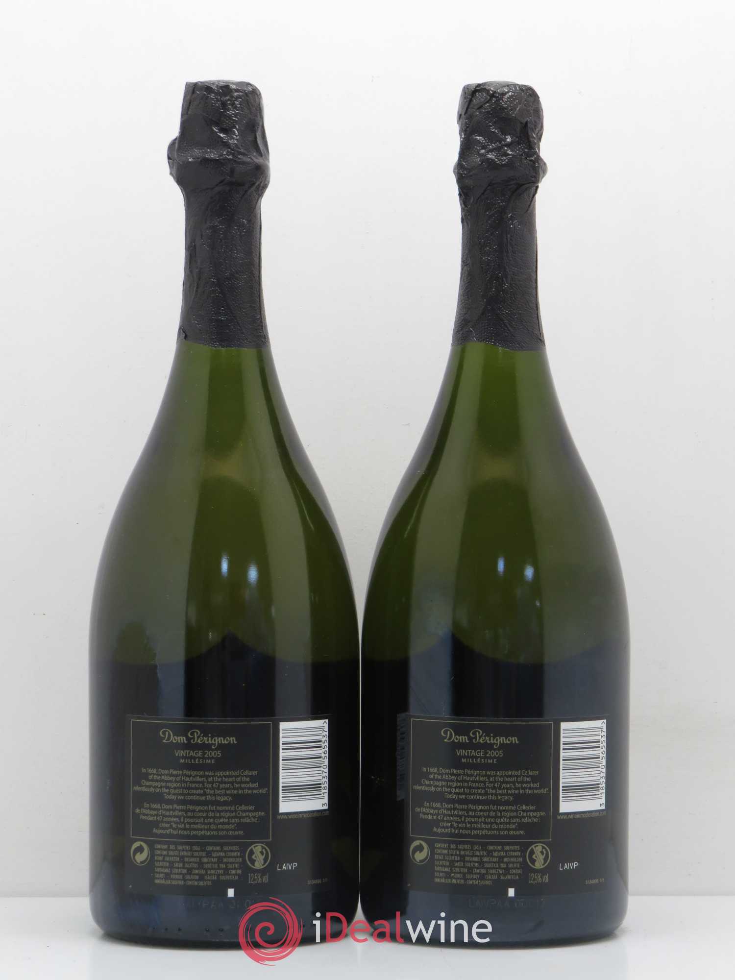 Brut Dom Pérignon 2005 - Lot de 2 bouteilles - 1