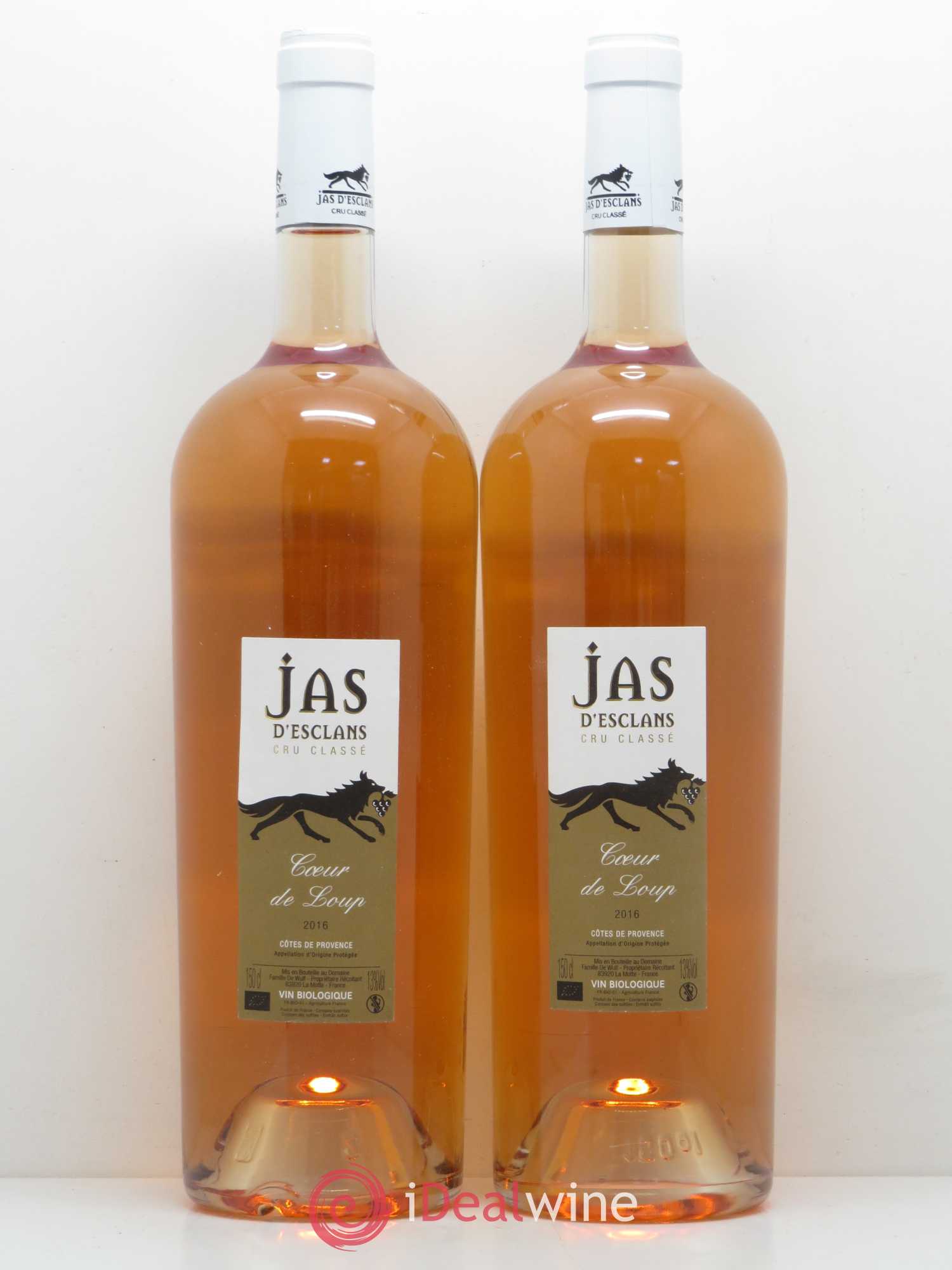 Côtes de Provence Coeur de Loup Domaine Jas D'Esclans (sans prix de réserve) 2016 - Posten von 2 Magnum - 0