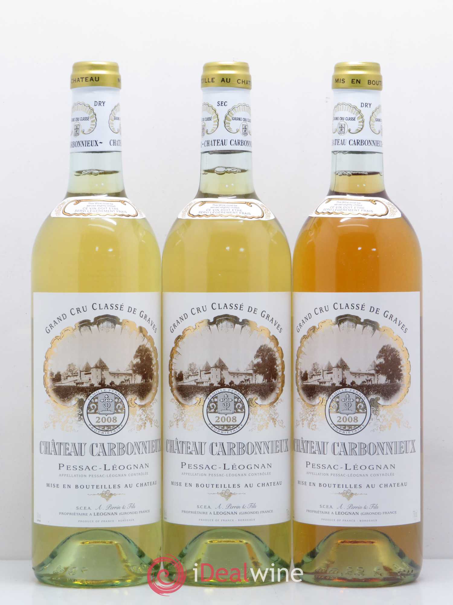 Château Carbonnieux Cru Classé de Graves 2008 - Lot de 12 bouteilles - 1