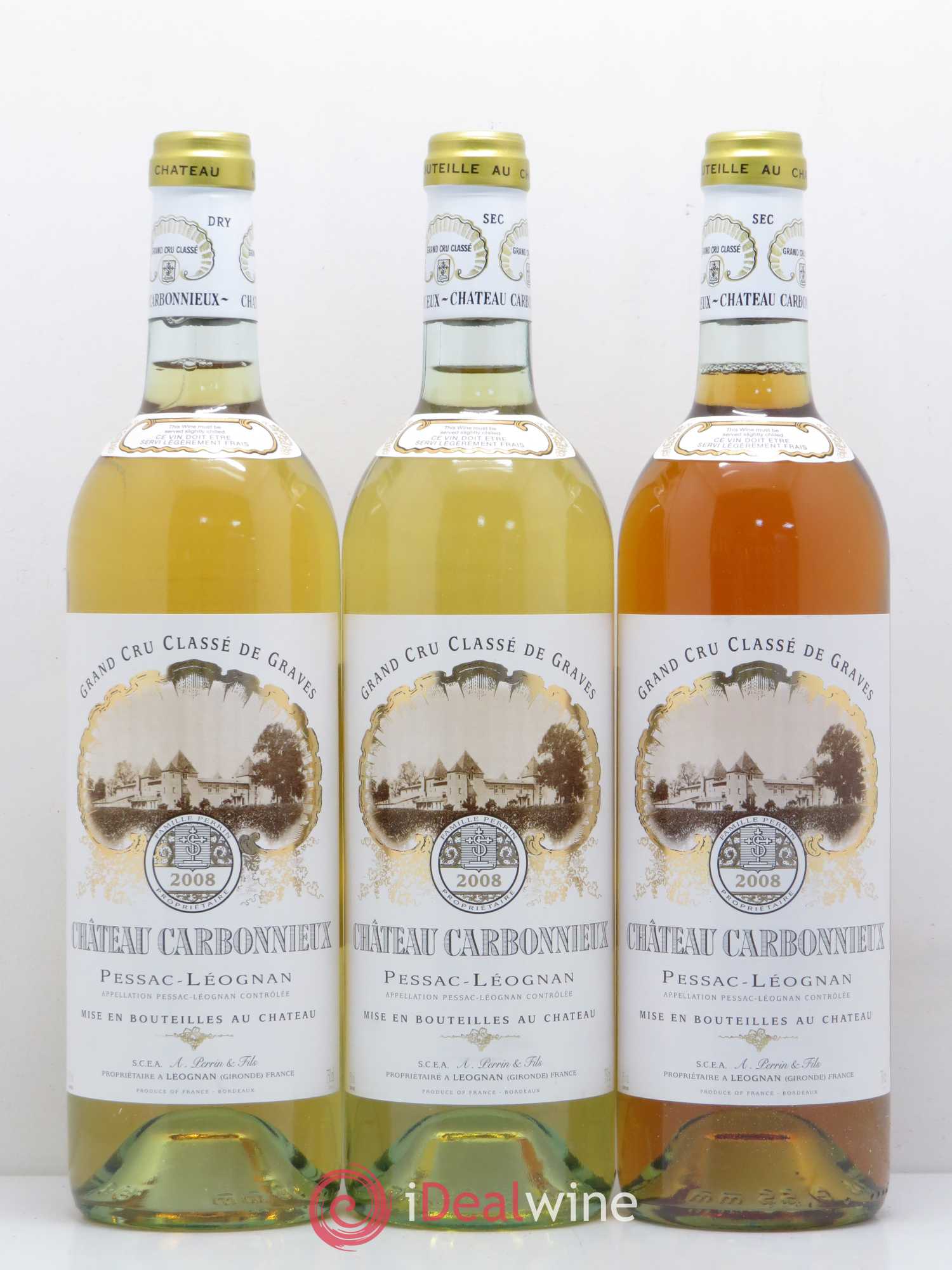 Château Carbonnieux Cru Classé de Graves 2008 - Lot de 12 bouteilles - 2