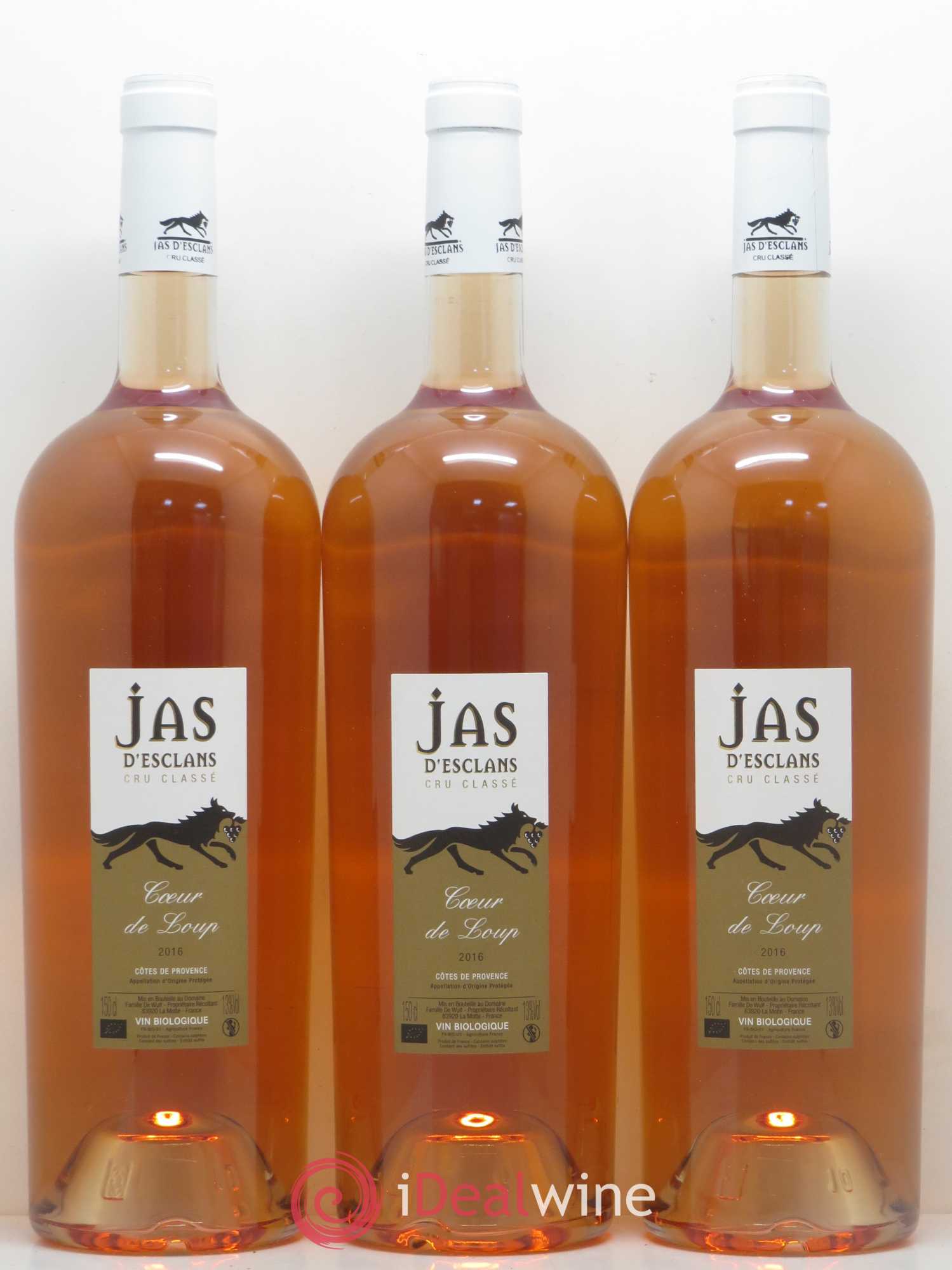 Côtes de Provence Coeur de Loup Domaine Jas D'Esclans 2016 - Posten von 3 Magnum - 0
