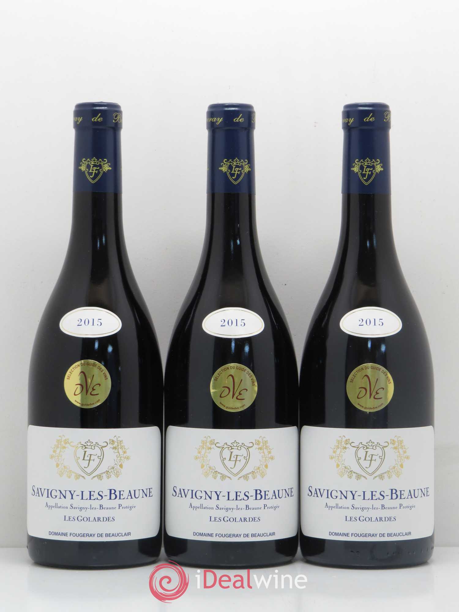 Savigny-lès-Beaune Les Golardes Domaine Fougeray De Beauclair (sans prix de réserve) 2015 - Posten von 6 Flaschen - 2