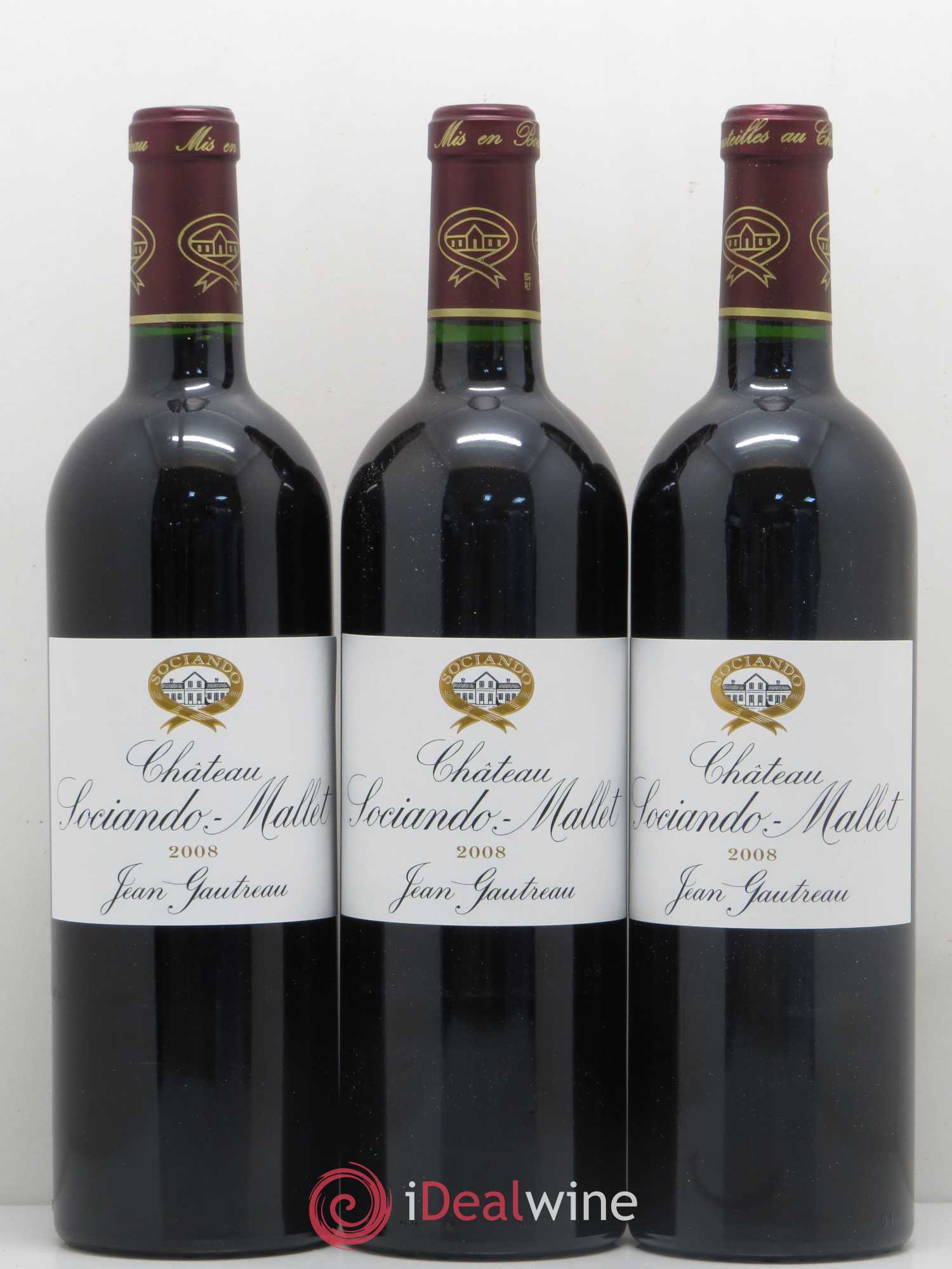 Château Sociando Mallet 2008 - Lot de 6 bouteilles - 1