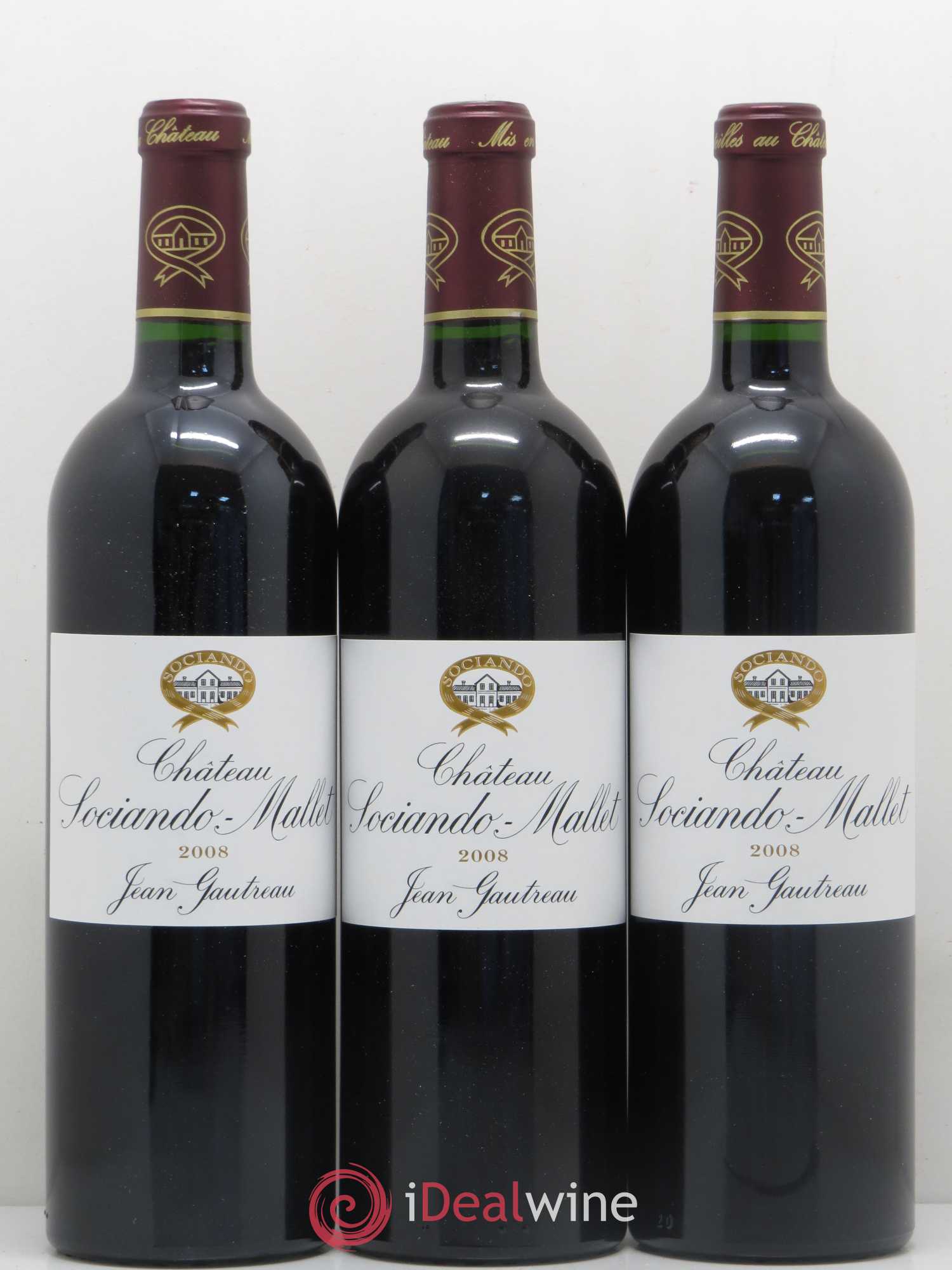 Château Sociando Mallet 2008 - Lot de 6 bouteilles - 2