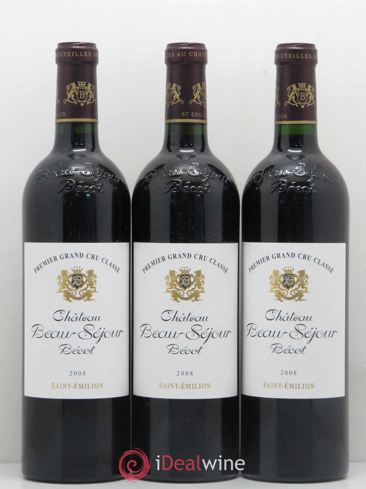 Château Beau-Séjour Bécot 1er Grand Cru Classé B 2008 - Lot de 6 bouteilles - 1