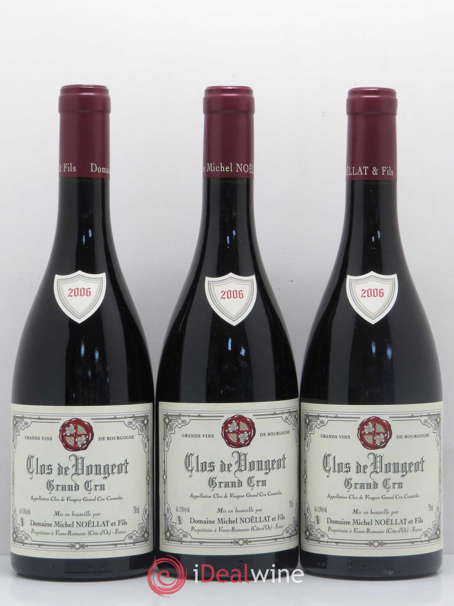 Clos de Vougeot Grand Cru Domaine Michel Noellat et Fils 2006 - Posten von 3 Flaschen - 0