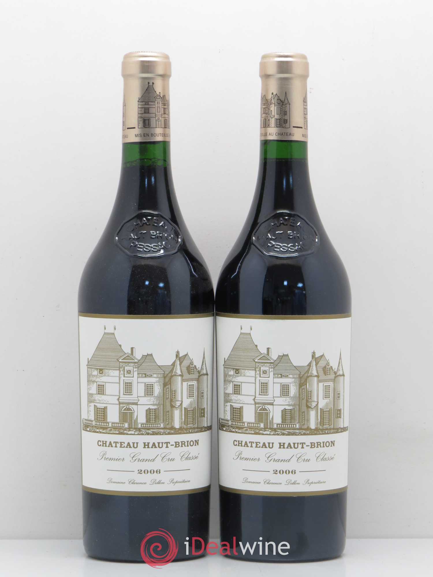 Château Haut Brion 1er Grand Cru Classé 2006 - Lot de 2 bouteilles - 0