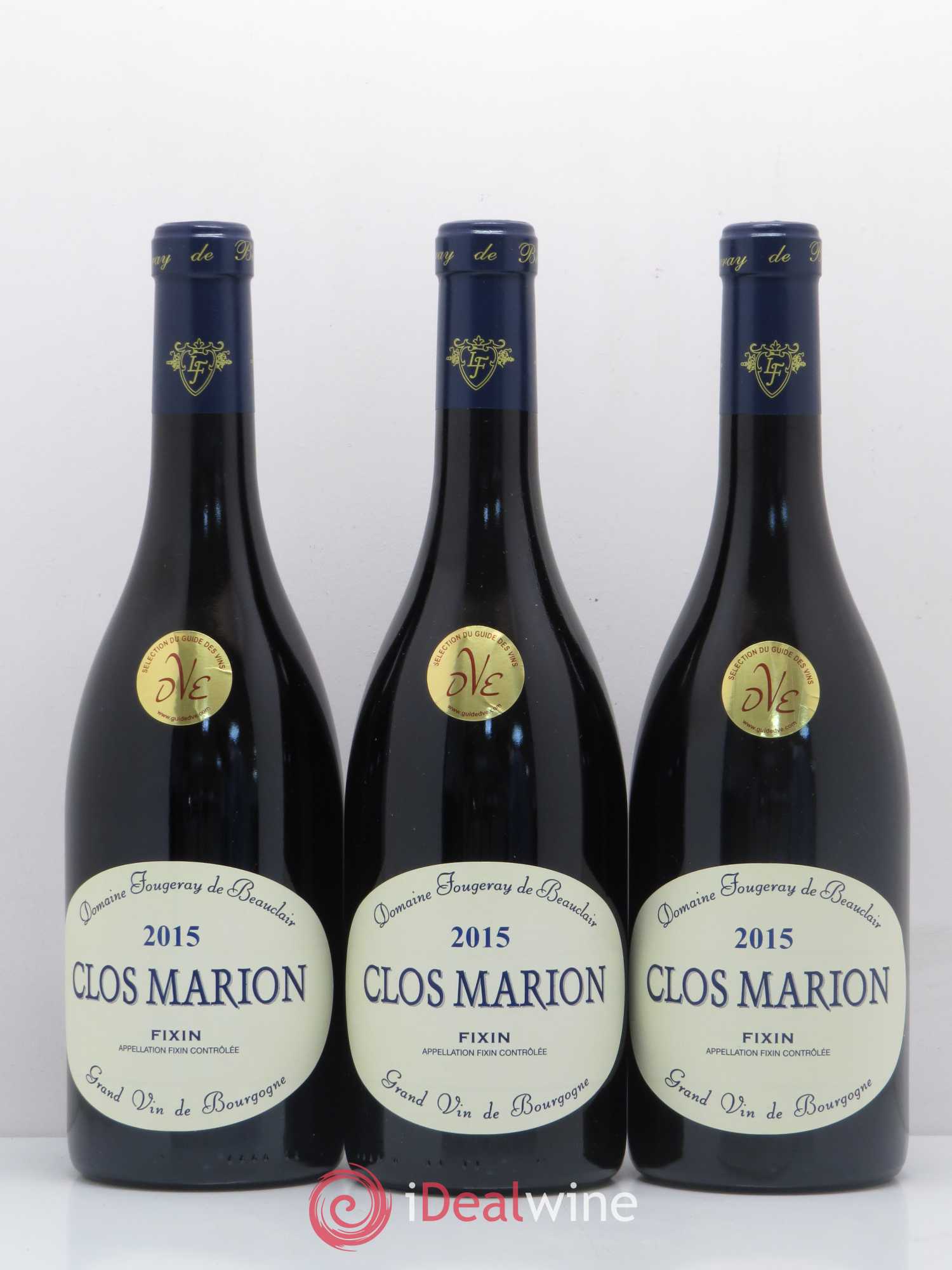 Fixin Clos Marion Monopole Domaine Fougeray De Beauclair 2015 - Posten von 3 Flaschen - 0