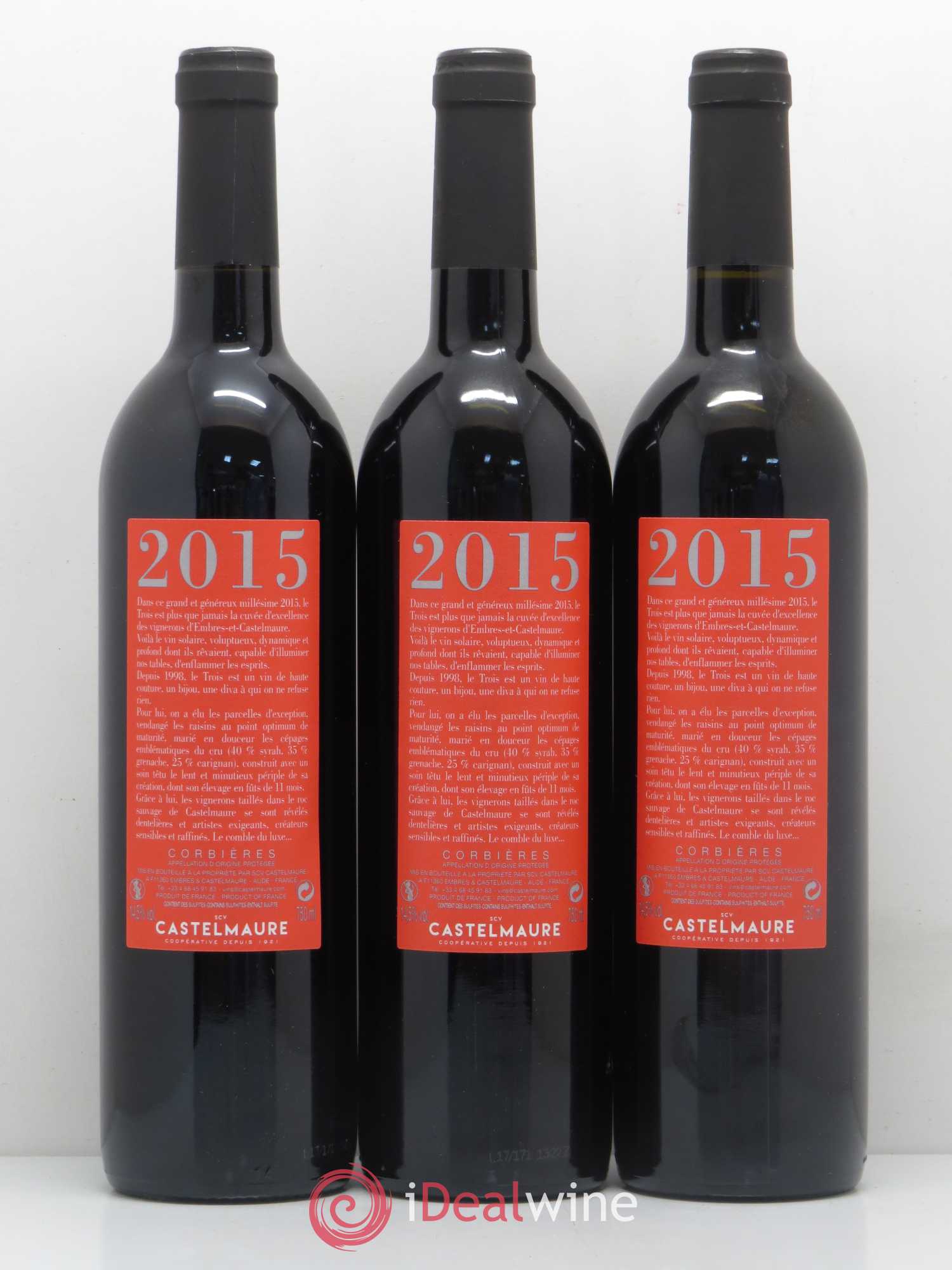 Corbières Cuvée n. 3 Castelmaure 2015 - Posten von 6 Flaschen - 2