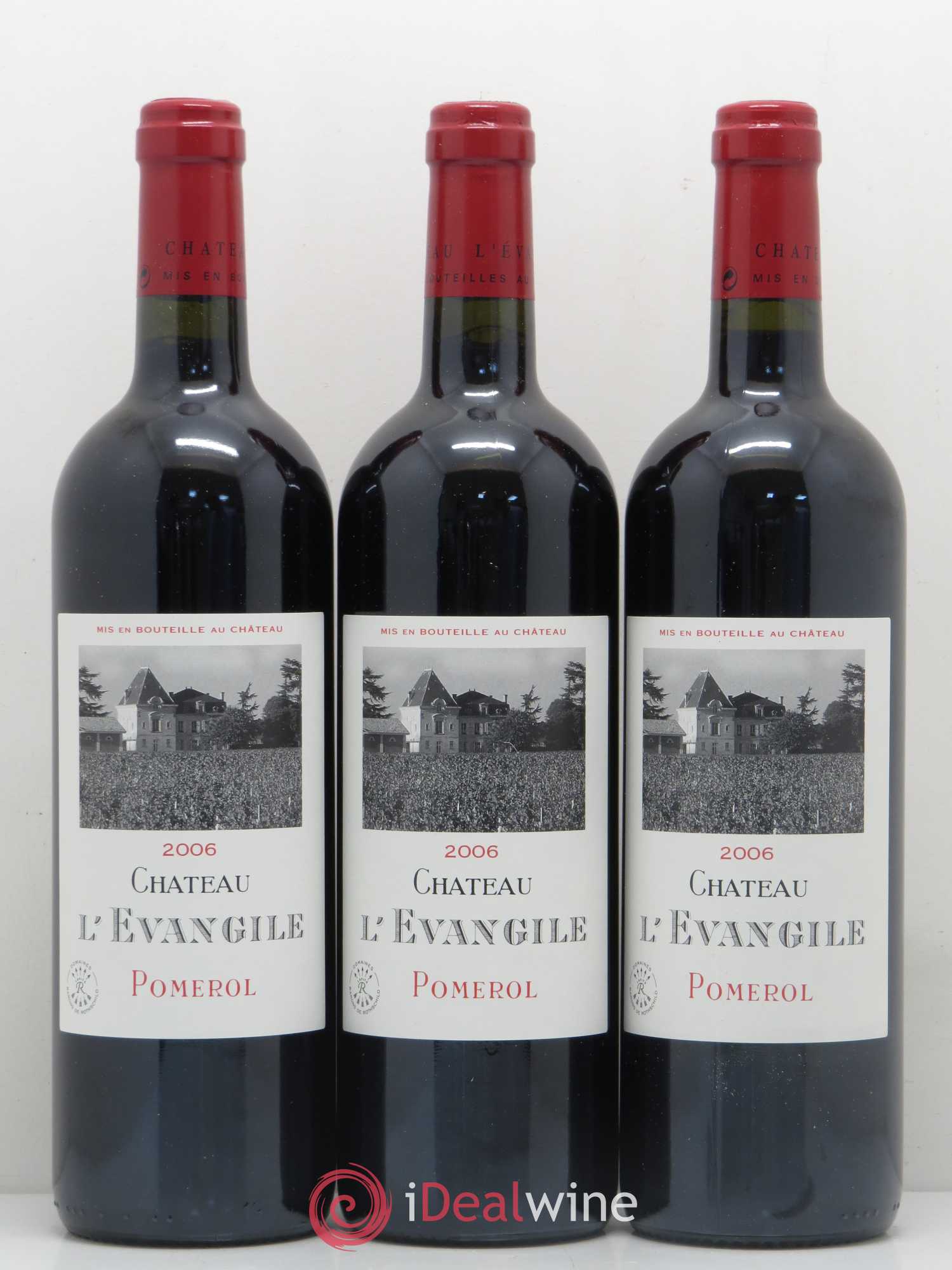 Château l' Évangile 2006 - Lot de 3 bouteilles - 0