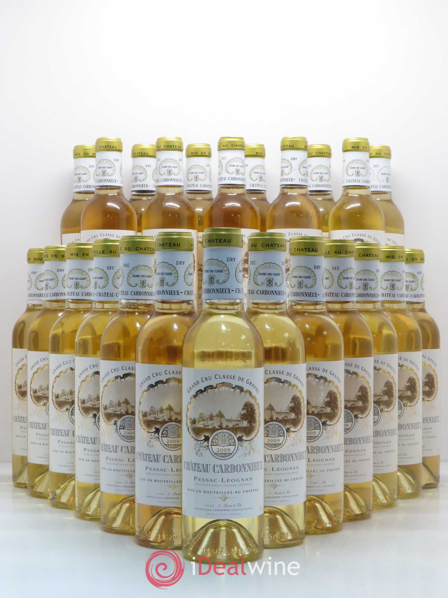 Château Carbonnieux Cru Classé de Graves (sans prix de réserve) 2009 - Lot de 24 demi bouteilles - 0