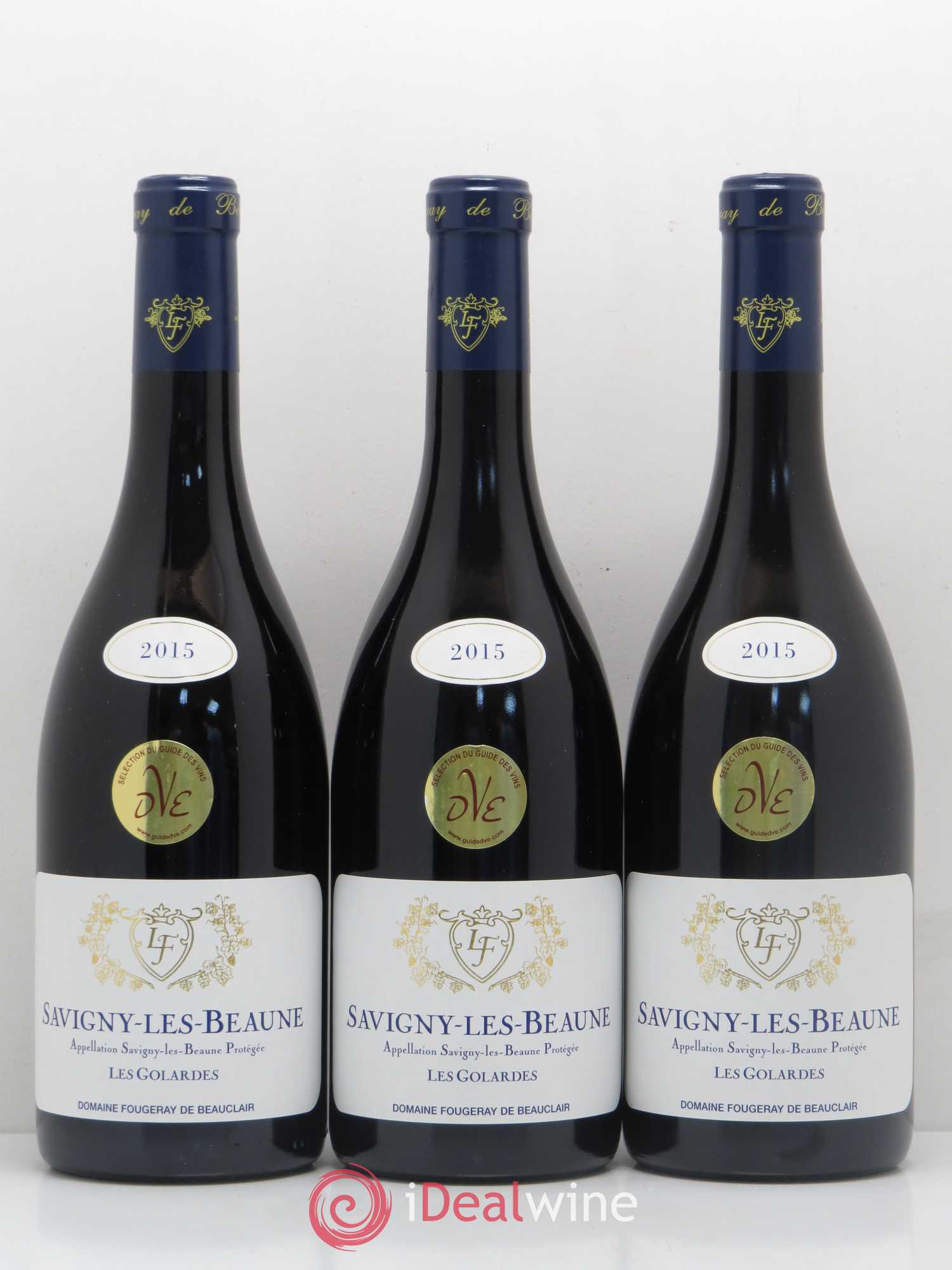 Savigny-lès-Beaune Les Golardes Domaine Fougeray De Beauclair (sans prix de réserve) 2015 - Posten von 6 Flaschen - 1