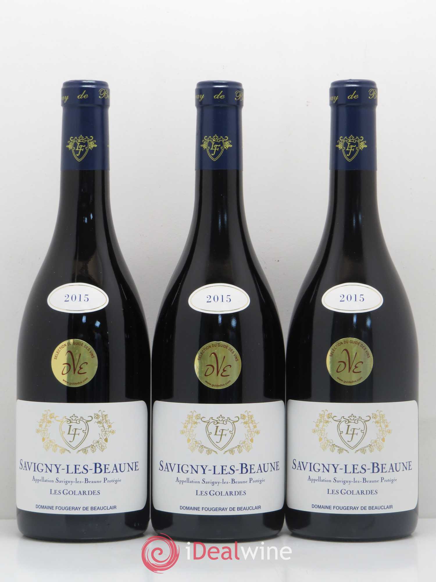 Savigny-lès-Beaune Les Golardes Domaine Fougeray De Beauclair (sans prix de réserve) 2015 - Posten von 6 Flaschen - 2