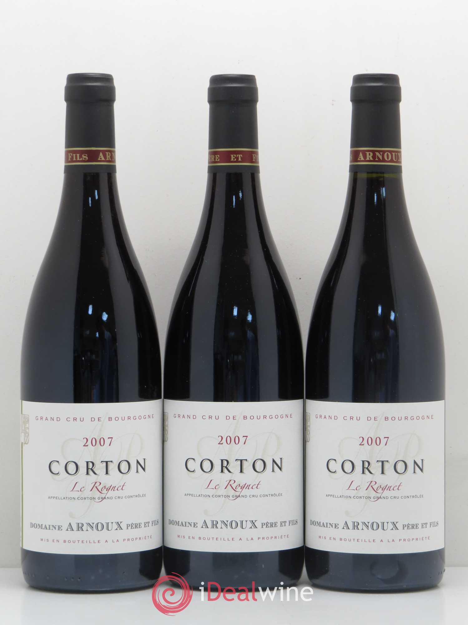 Corton Grand Cru Le Rognet Domaine Arnoux Pere et Fils (sans prix de réserve) 2007 - Posten von 6 Flaschen - 1