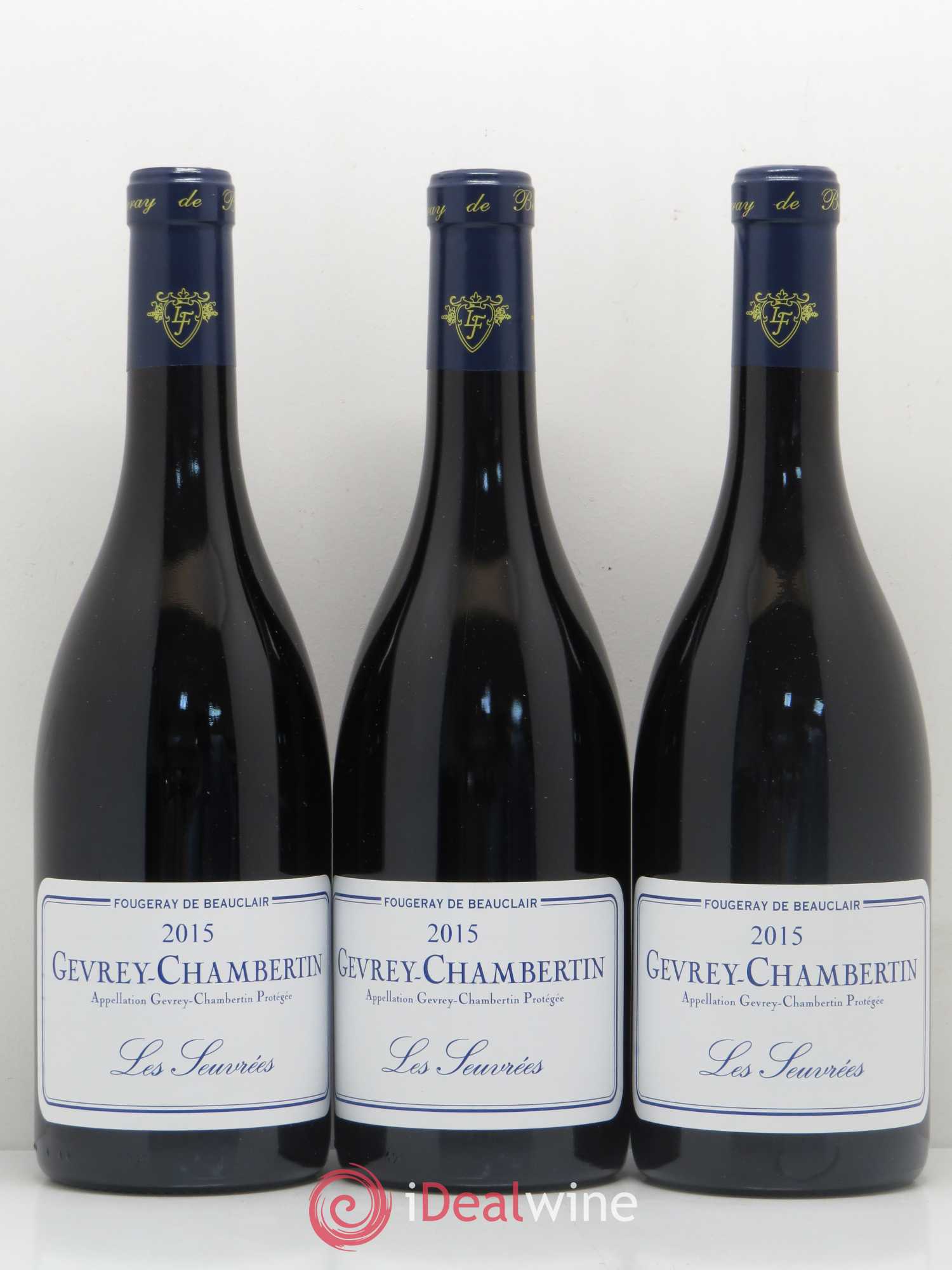 Gevrey-Chambertin Les Seuvrées Domaine Fougeray de Beauclair 2015 - Posten von 3 Flaschen - 0