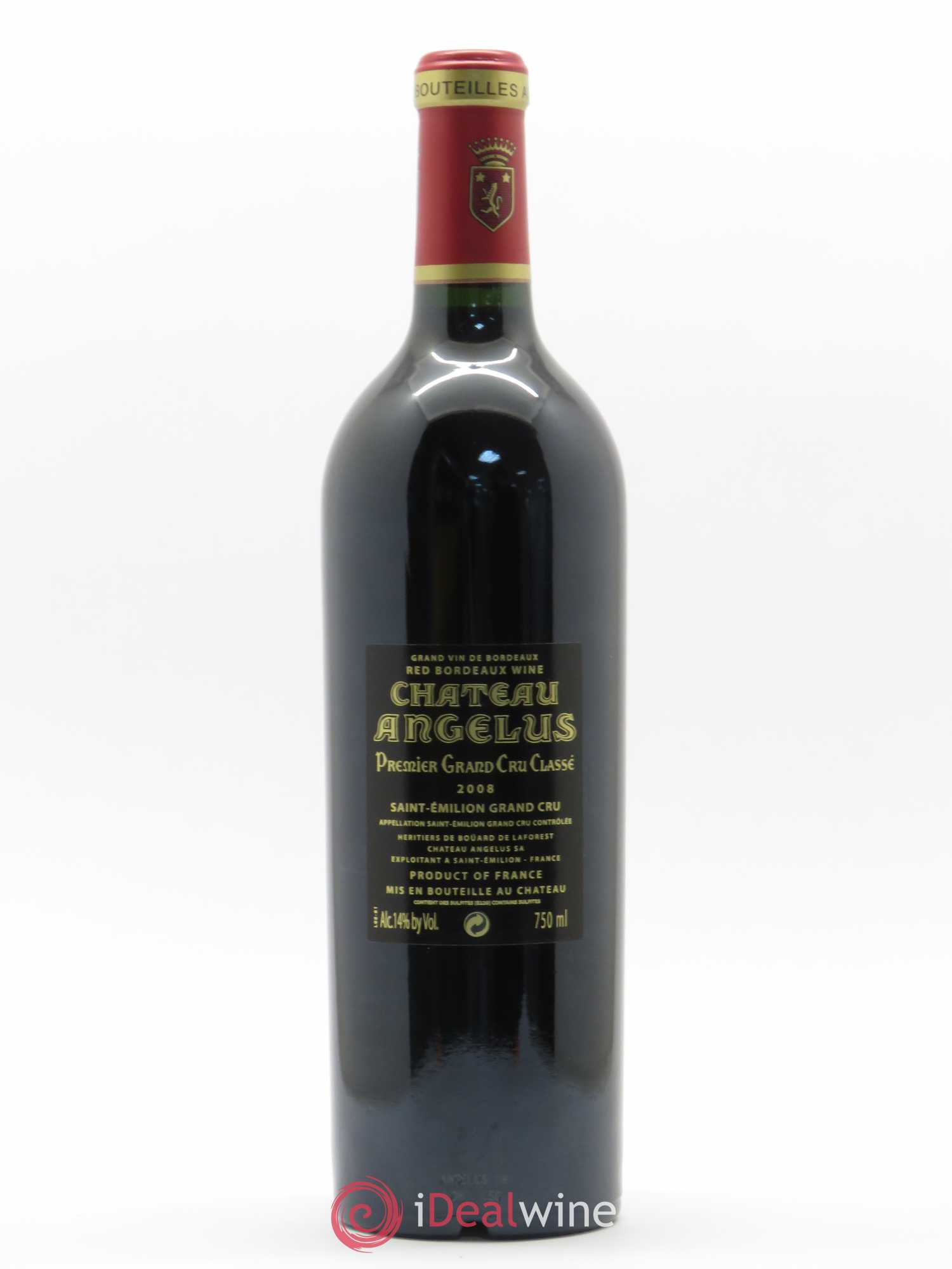 Château Angélus 1er Grand Cru Classé A 2008 - Lot de 1 bouteille - 1