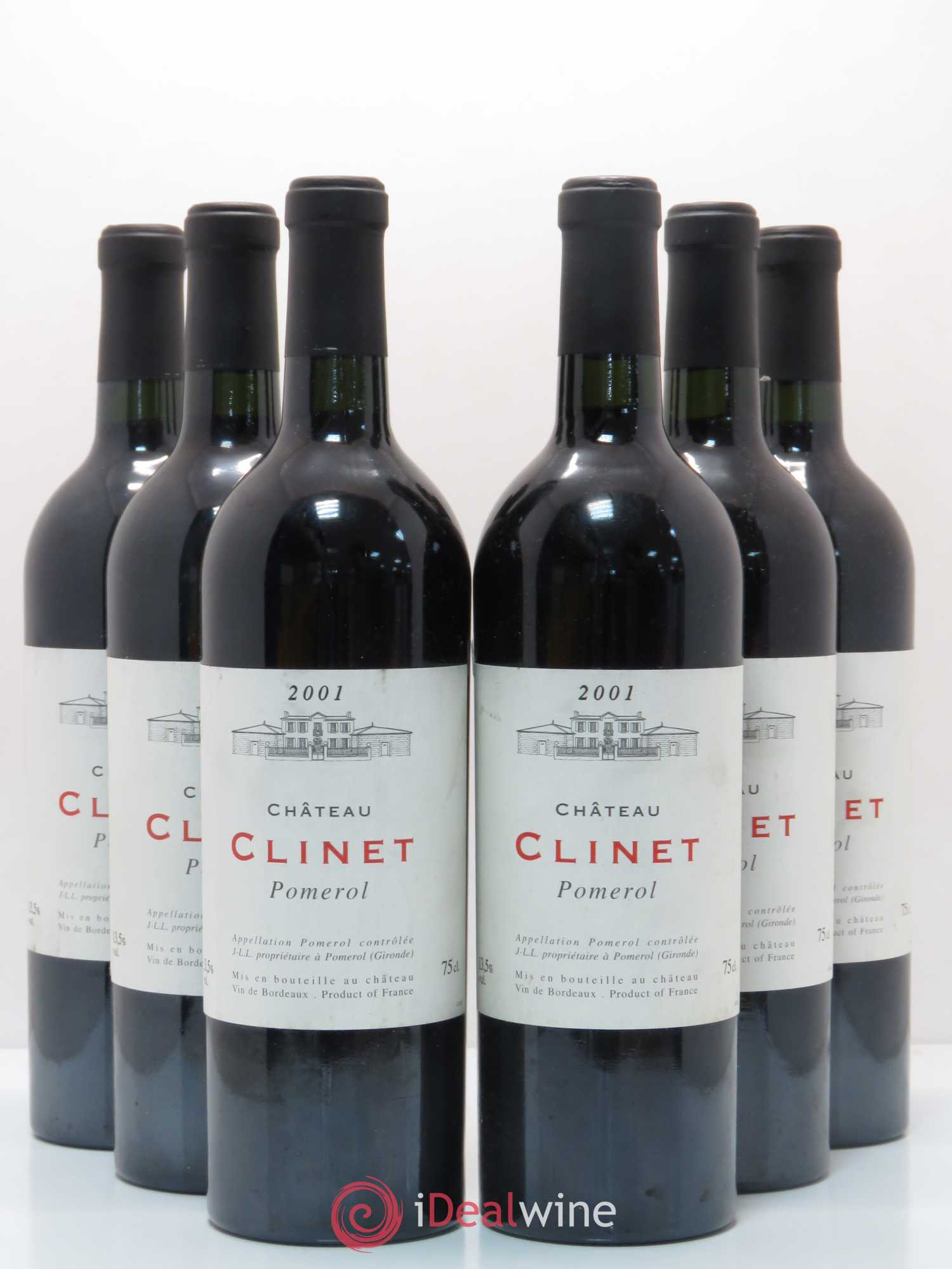 Château Clinet 2001 - Lot de 6 bouteilles - 0