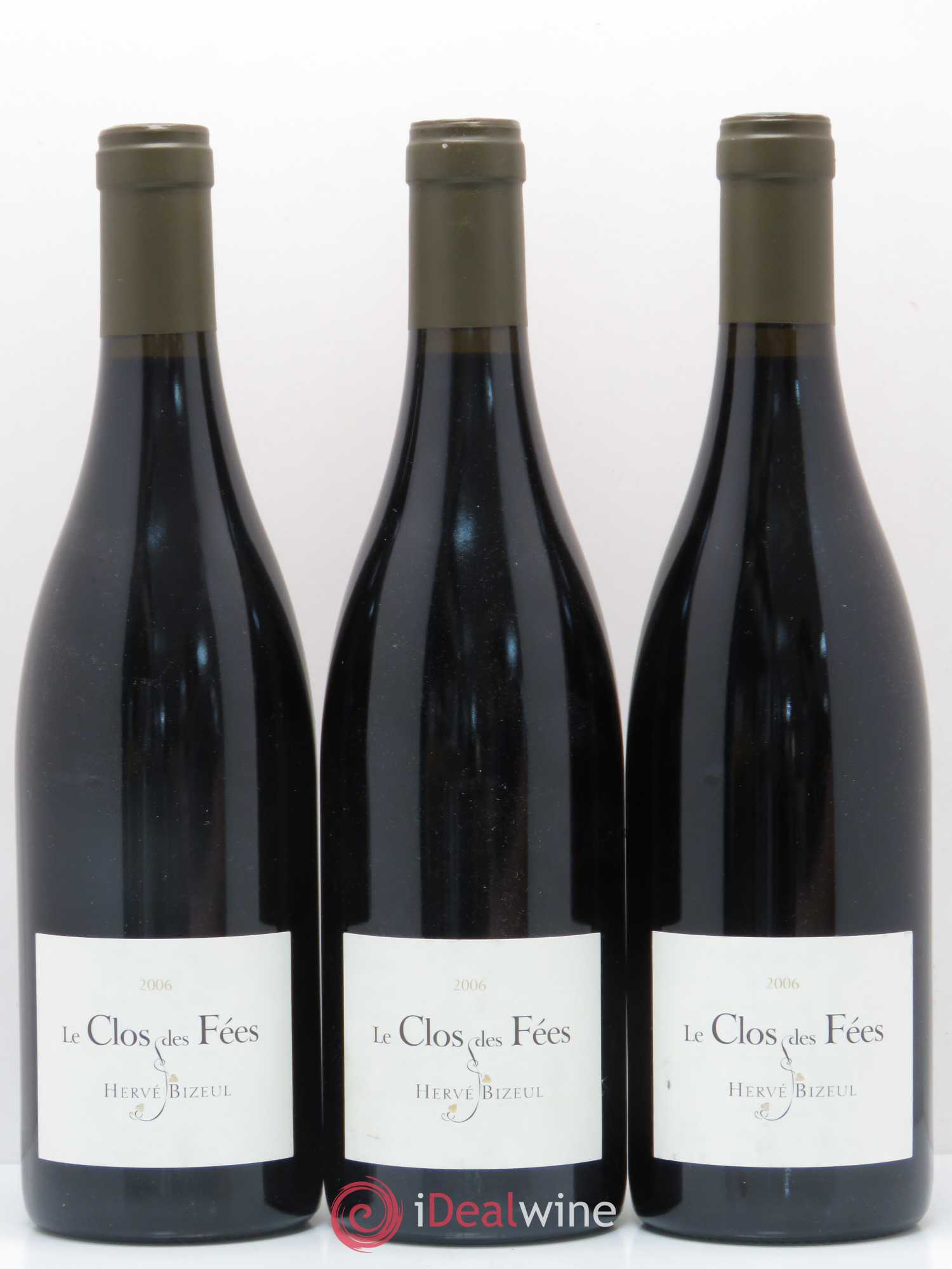 Côtes du Roussillon Villages Clos des Fées Hervé Bizeul 2006 - Lot de 3 bouteilles - 0