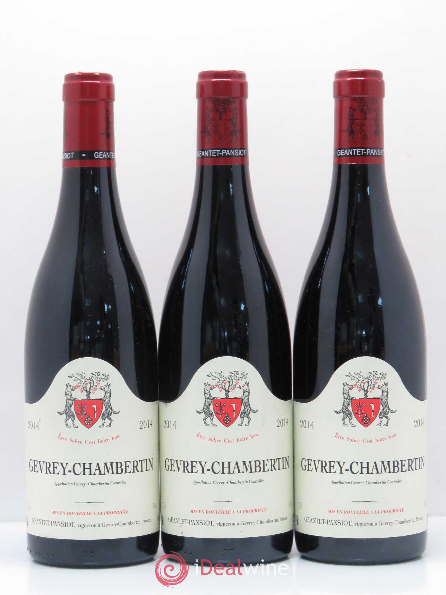 Gevrey-Chambertin Geantet-Pansiot 2014 - Lot de 3 bouteilles - 0