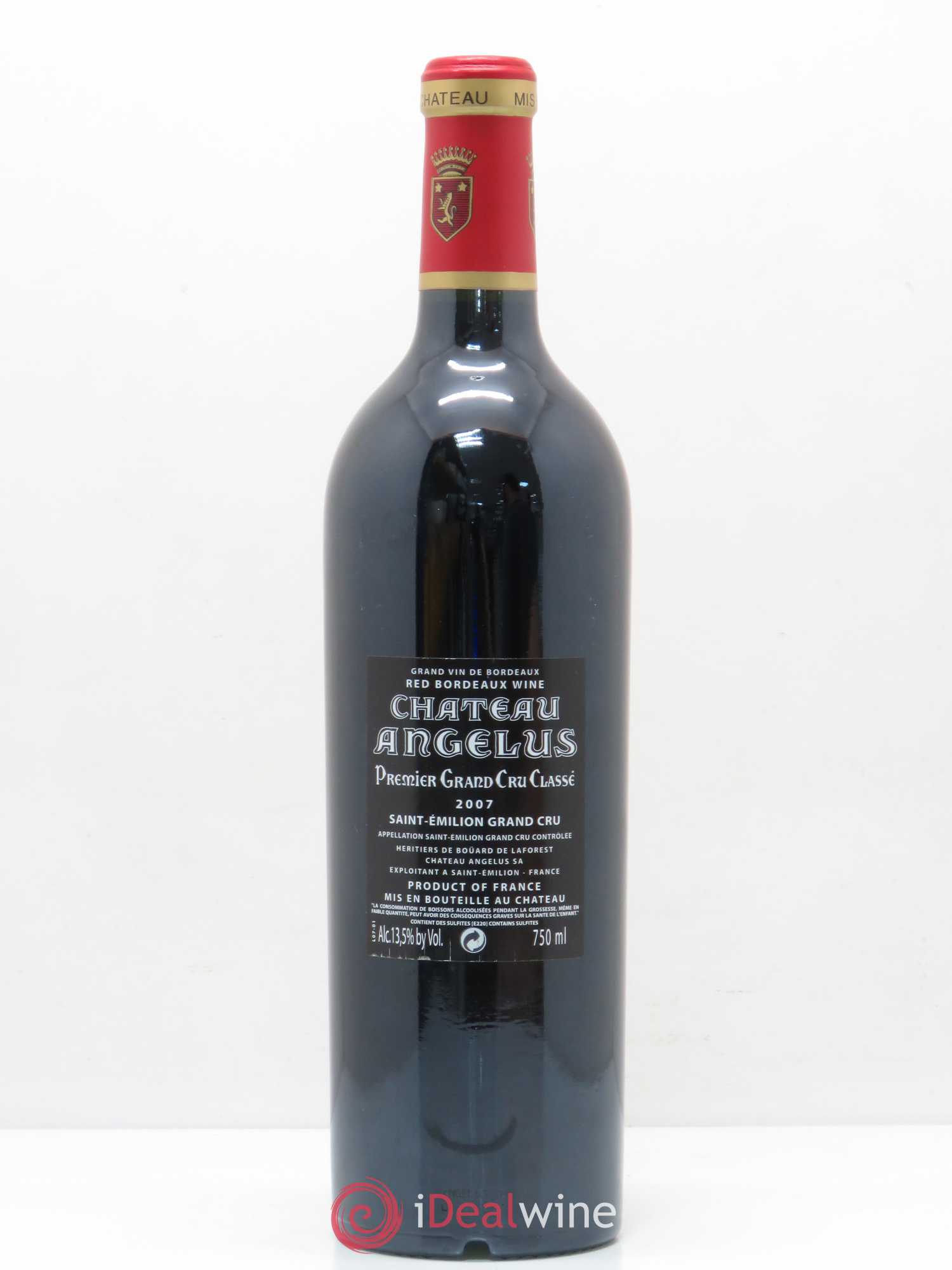 Château Angélus 1er Grand Cru Classé A 2007 - Lot de 1 bouteille - 1