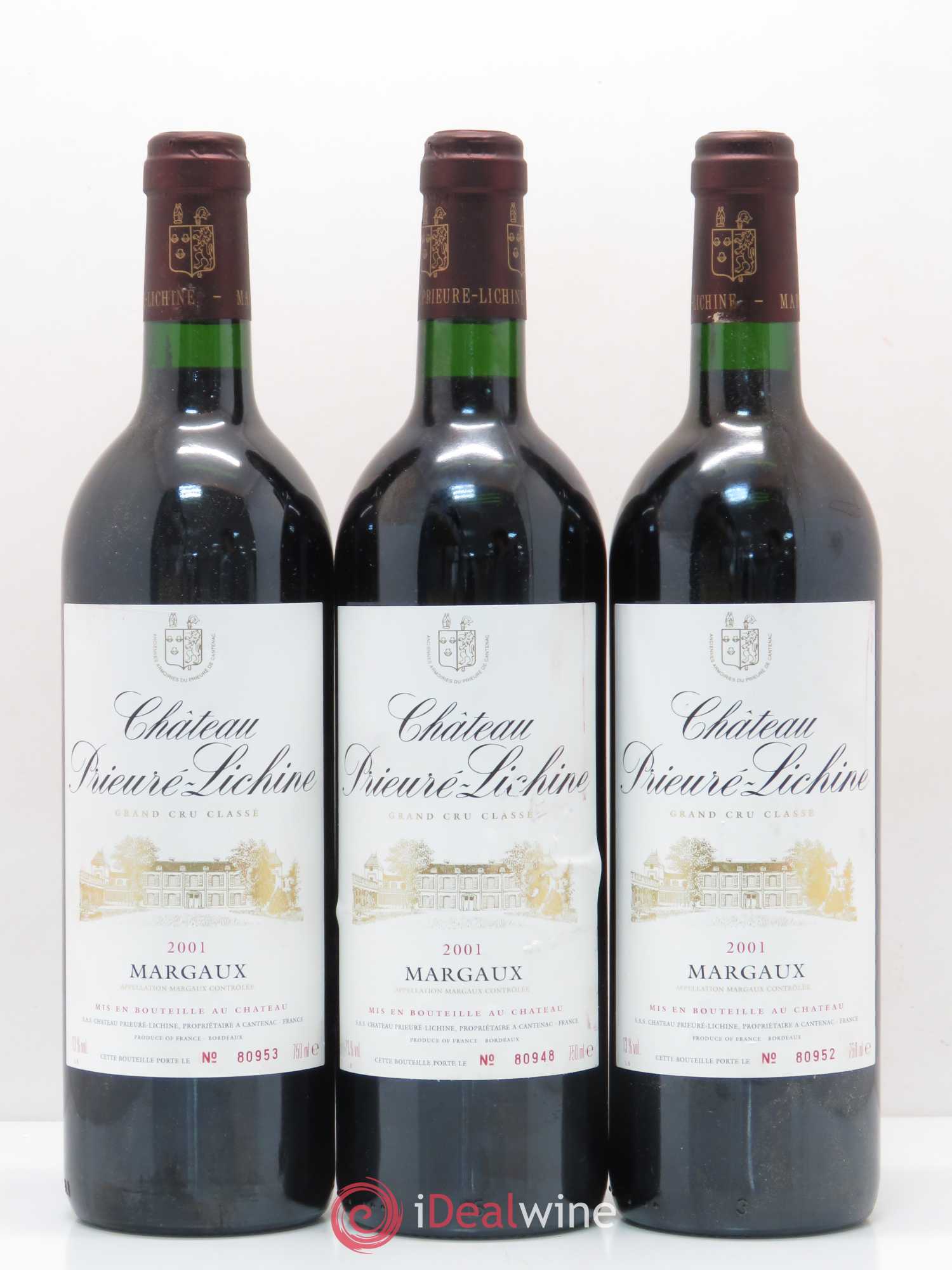 Château Prieuré Lichine 4ème Grand Cru Classé 2001 - Lot de 6 bouteilles - 2