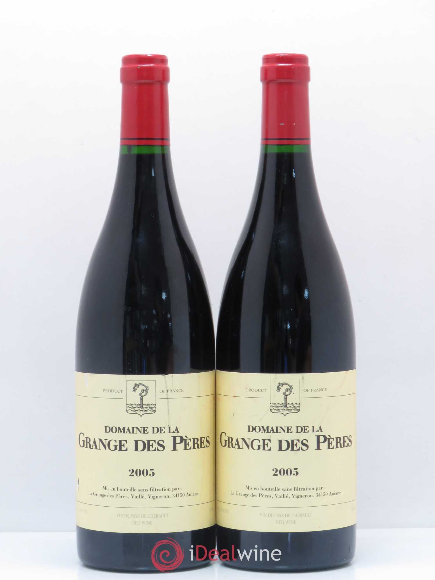 Pays d'Hérault Grange des Pères Laurent Vaillé 2005 - Lot de 2 bouteilles - 0