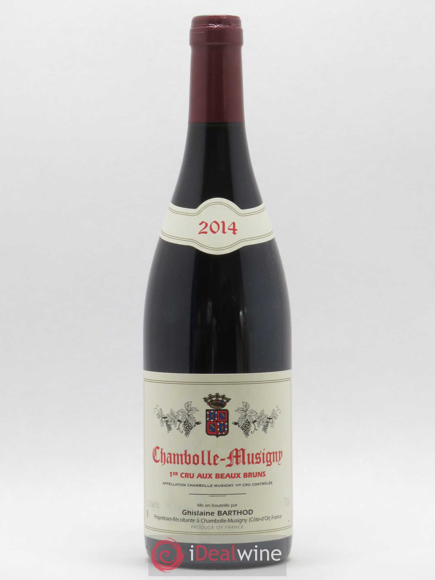 Chambolle-Musigny 1er Cru Aux Beaux Bruns Ghislaine Barthod 2014 - Lot de 1 bouteille - 0