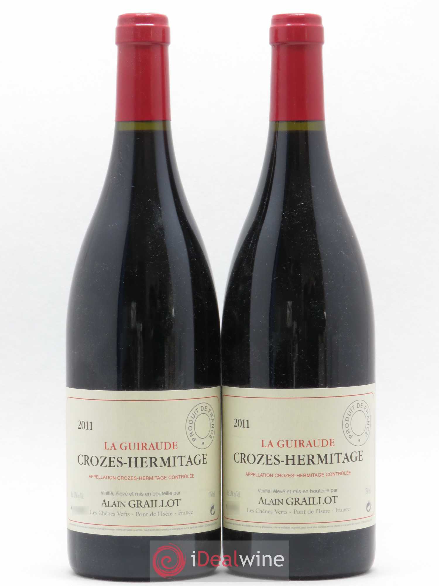 Crozes-Hermitage La Guiraude Domaine Graillot 2011 - Lot de 2 bouteilles - 0