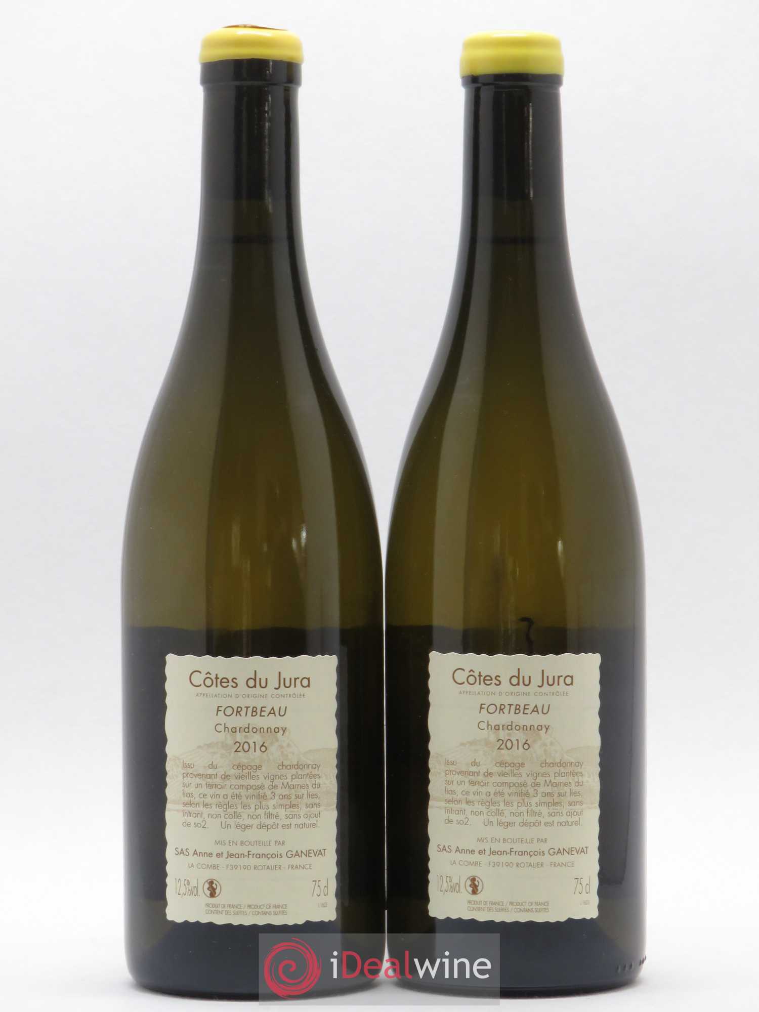 Vin de France (anciennement Côtes du Jura) Fortbeau Anne et Jean François Ganevat 2016 - Lot de 2 bouteilles - 1