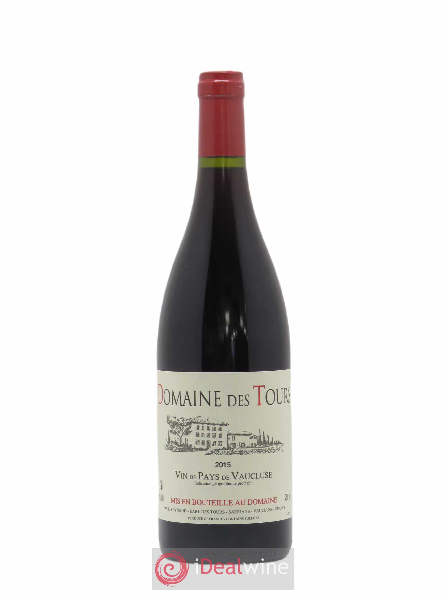 Vaucluse (Vin de Pays de Vaucluse) Domaine des Tours Emmanuel Reynaud 2015 - Lot de 1 bouteille - 0
