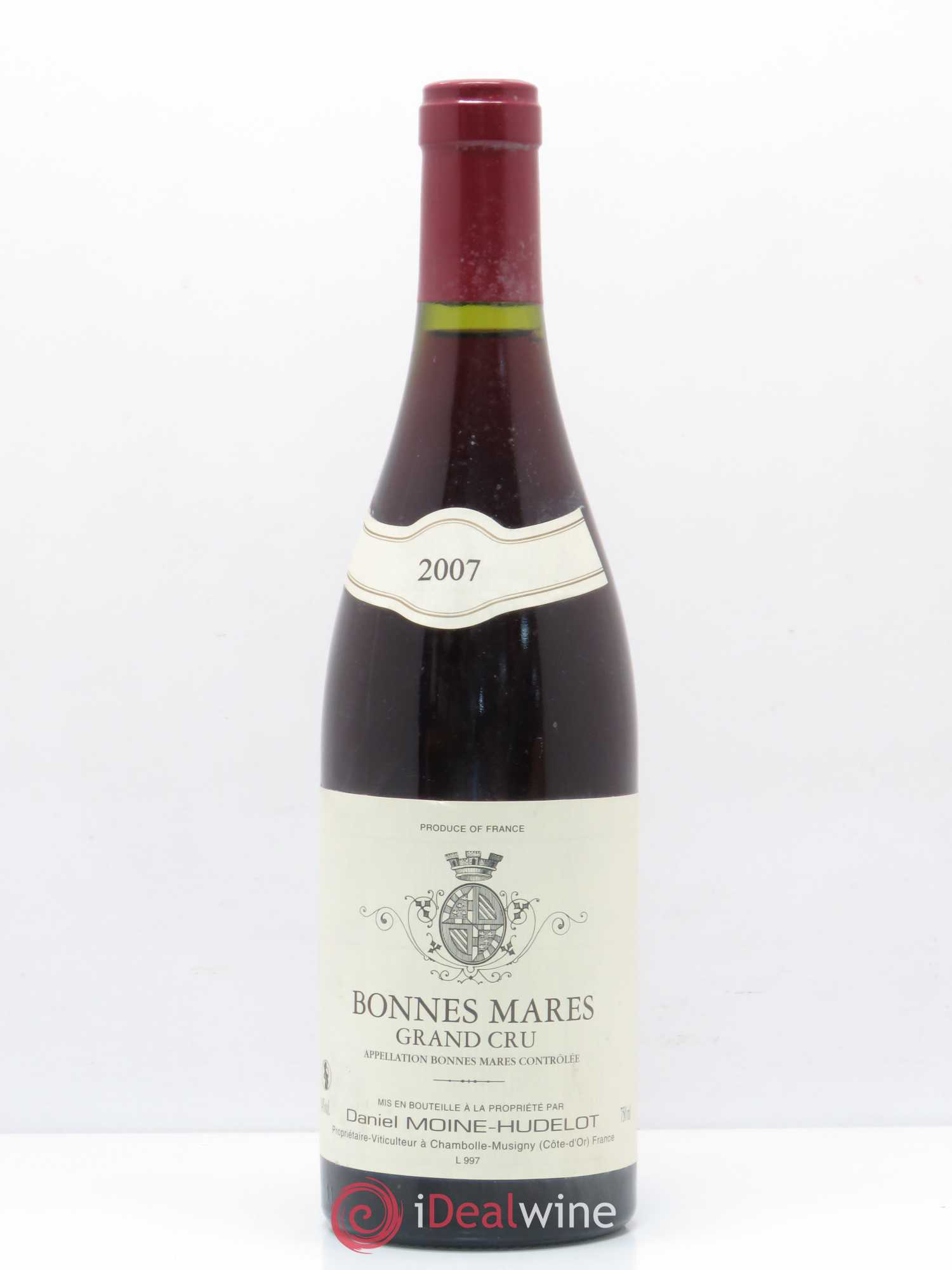Bonnes-Mares Grand Cru Moine-Hudelot (Domaine) 2007 - Lot de 1 bouteille - 0