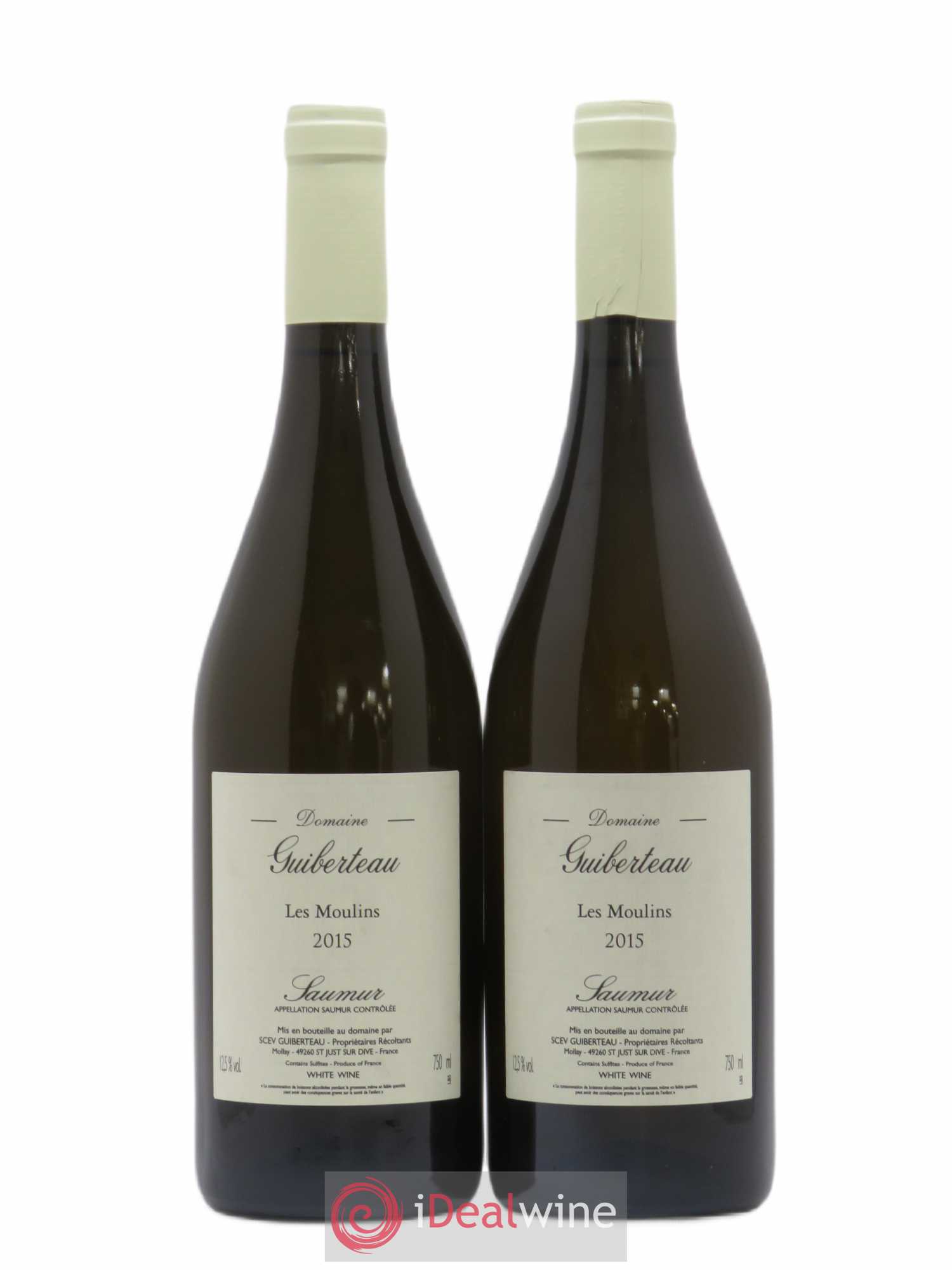 Saumur Les Moulins Domaine Guiberteau 2015 - Lot de 2 bouteilles - 0