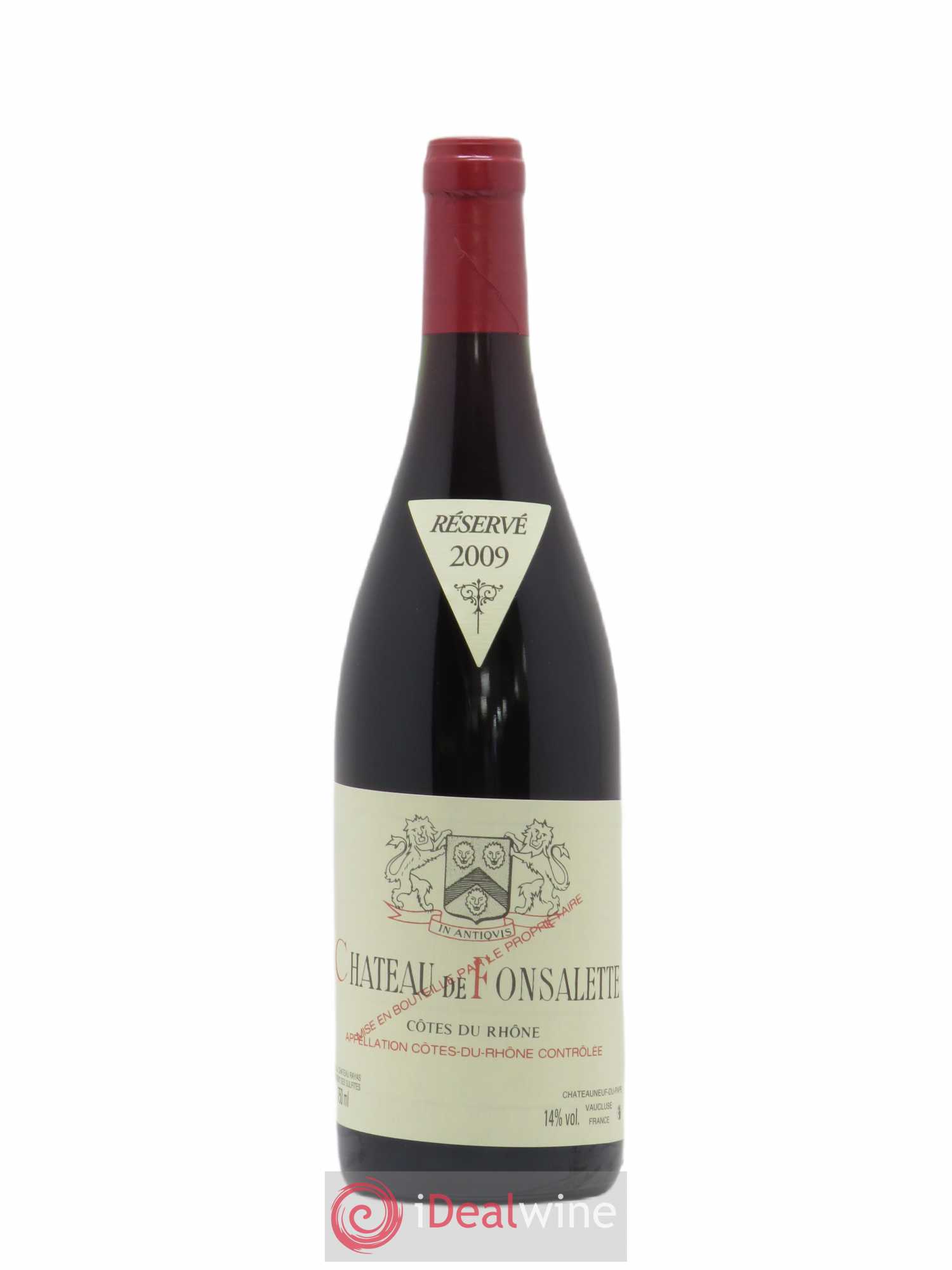 Côtes-du-Rhône Château de Fonsalette Emmanuel Reynaud 2009 - Lot de 1 bouteille - 0