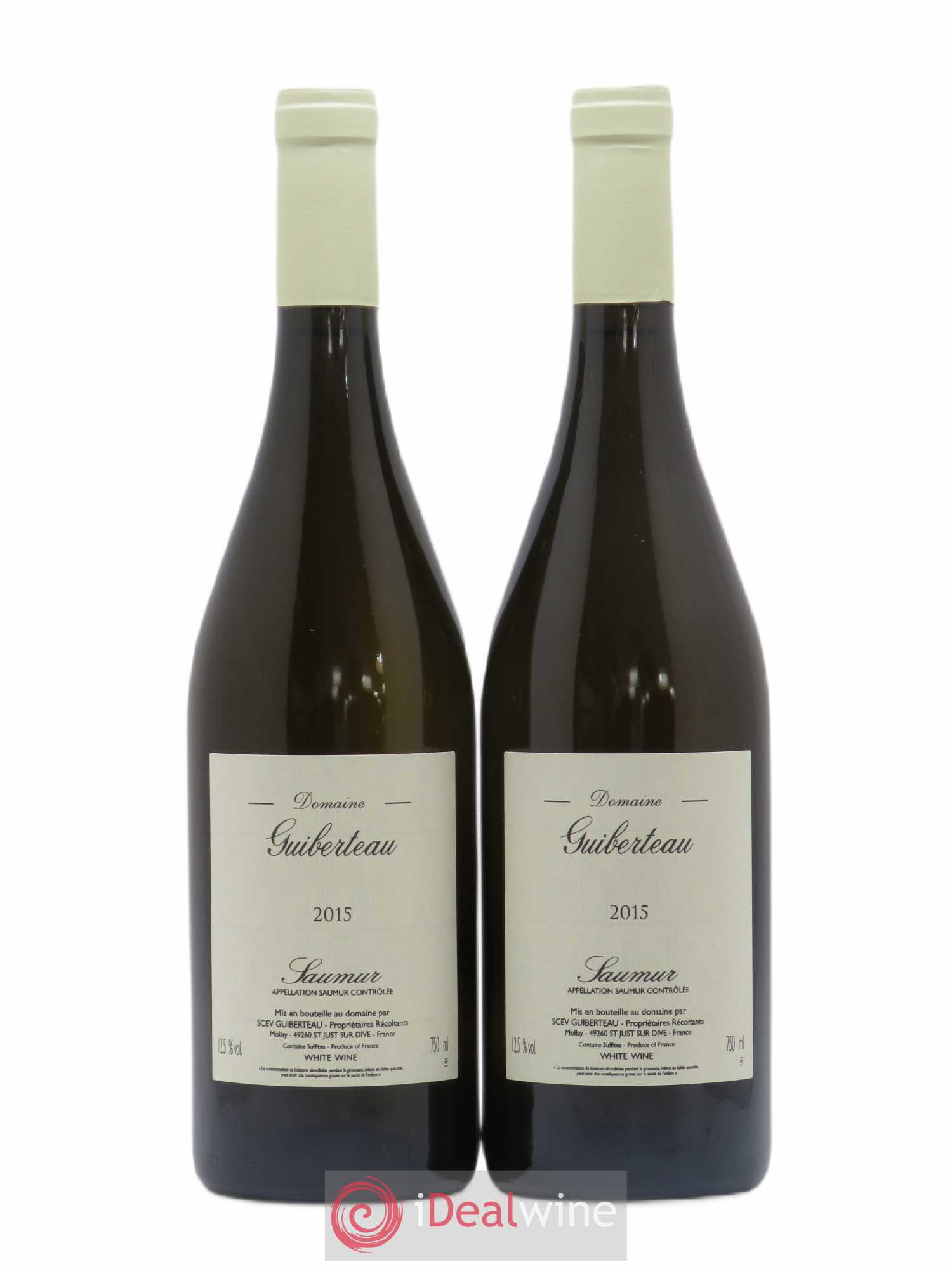 Saumur Domaine Guiberteau 2015 - Lot de 2 bouteilles - 0