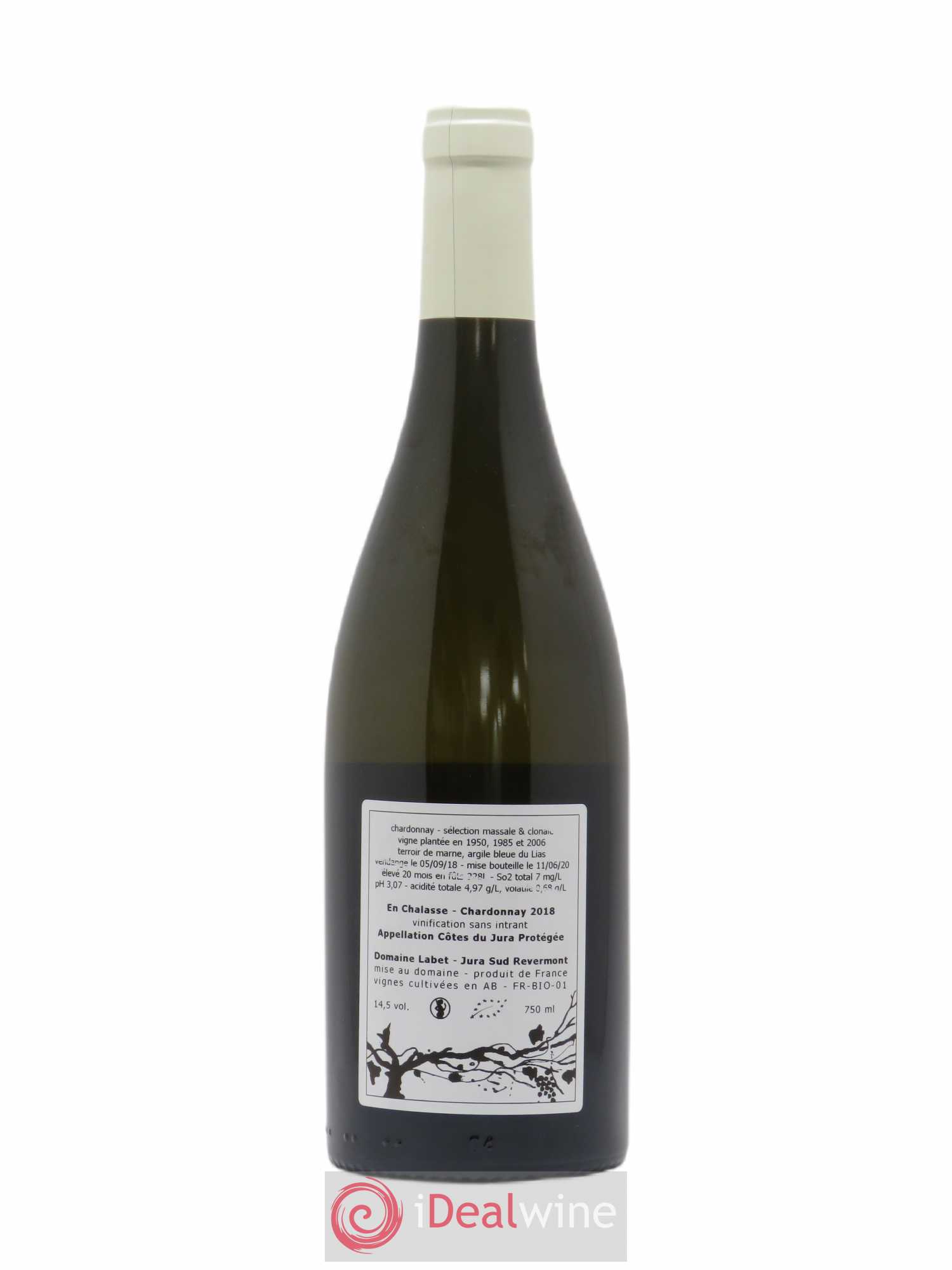 Côtes du Jura Chardonnay En Chalasse Romain - Julien - Charline Labet 2018 - Lot de 1 bouteille - 1