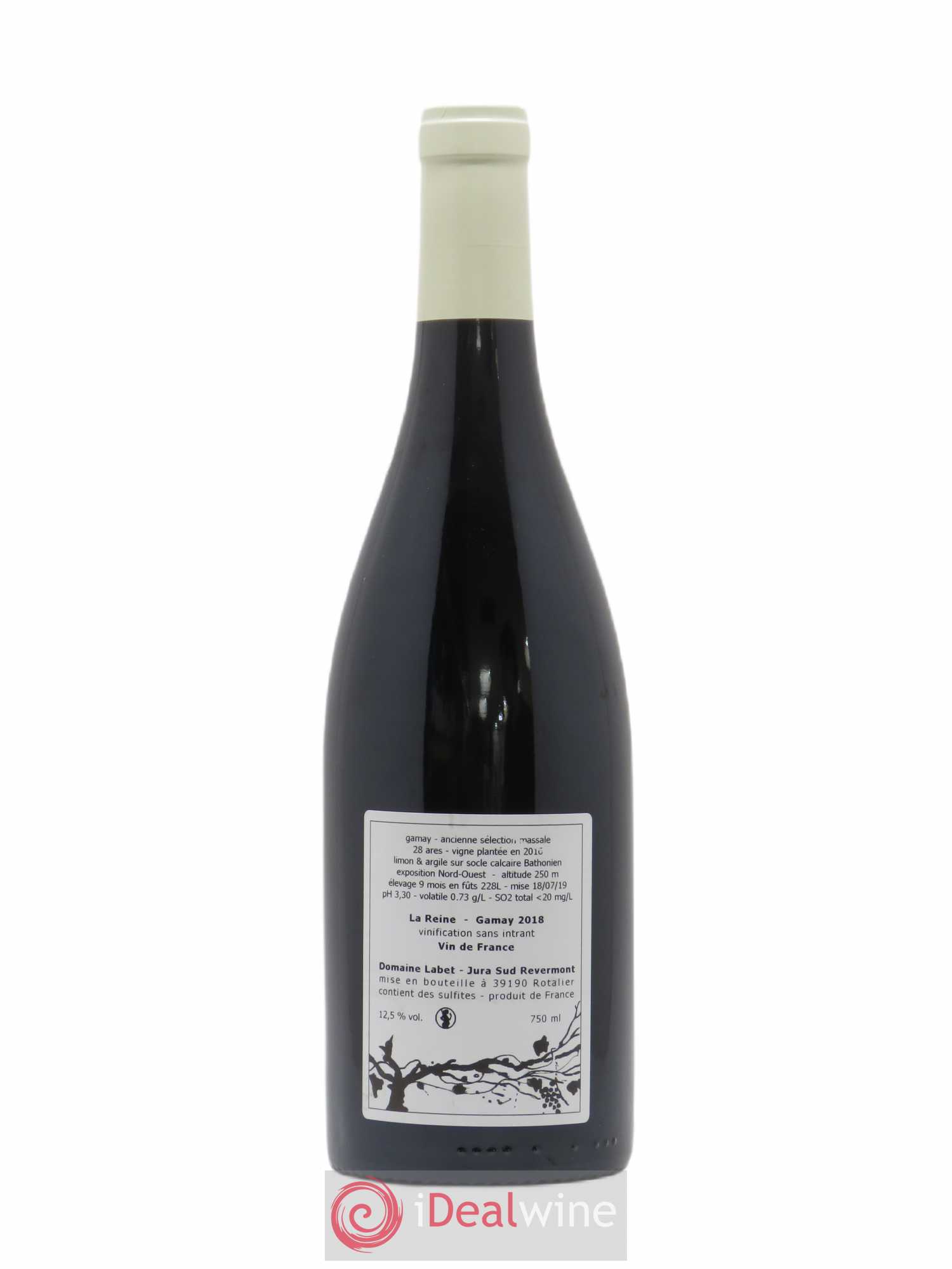Vin de France Gamay La Reine Labet (Domaine) 2018 - Lot de 1 bouteille - 1
