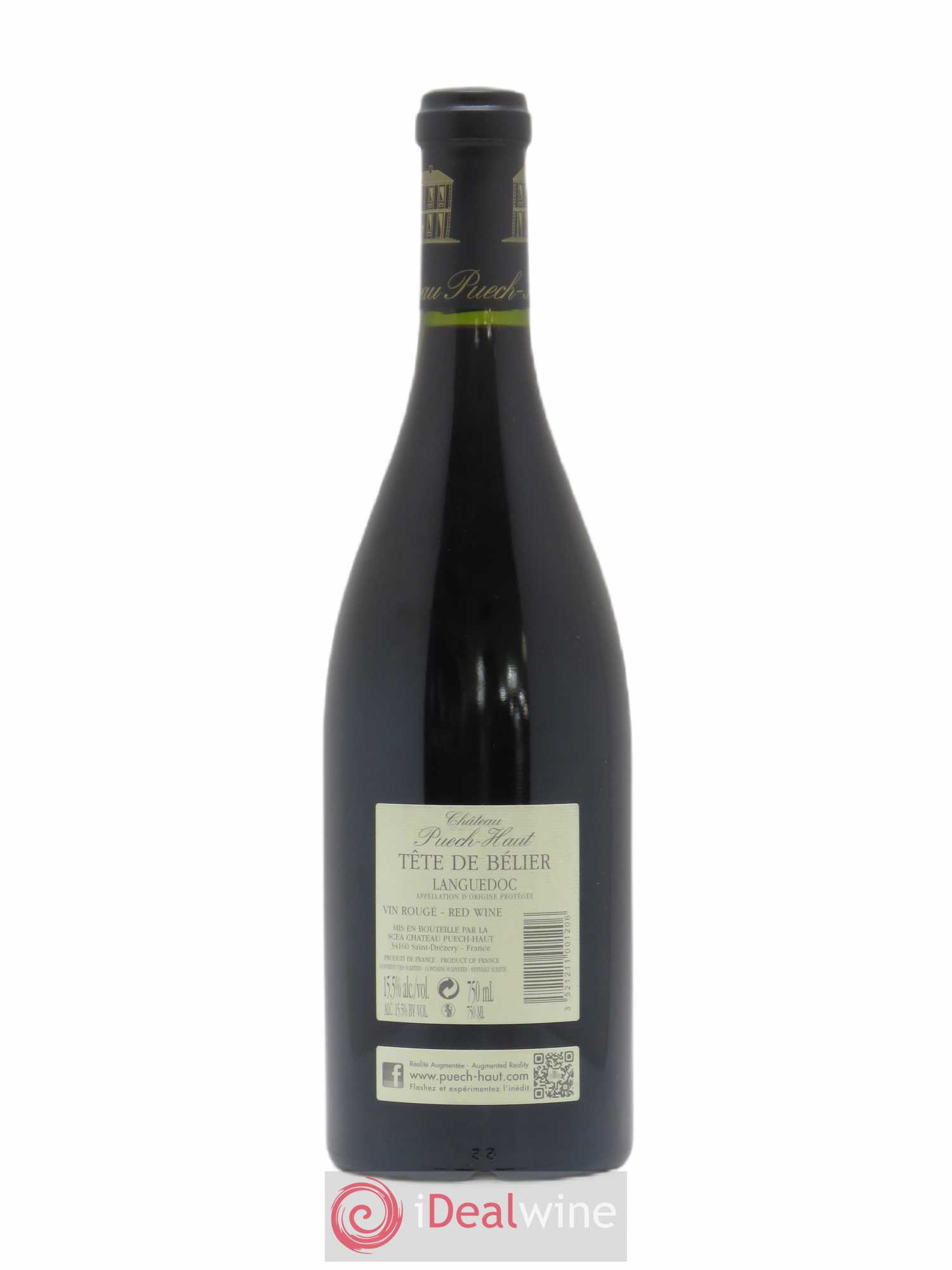 Languedoc Château Puech-Haut Tête de Bélier Gérard Bru 2013 - Lot de 1 bouteille - 1