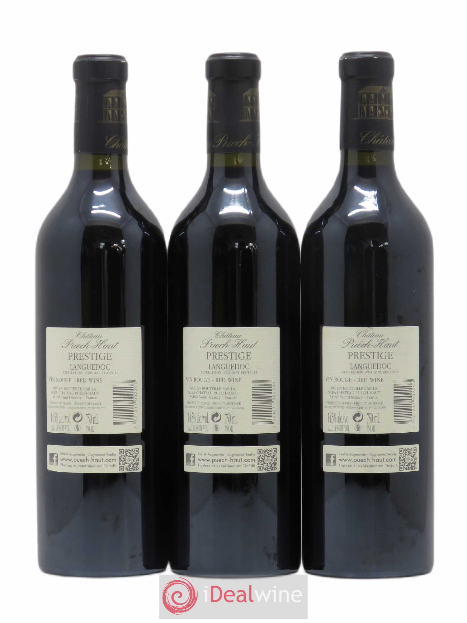 Coteaux du Languedoc Château Puech-Haut Prestige Gérard Bru 2013 - Lot de 3 bouteilles - 1