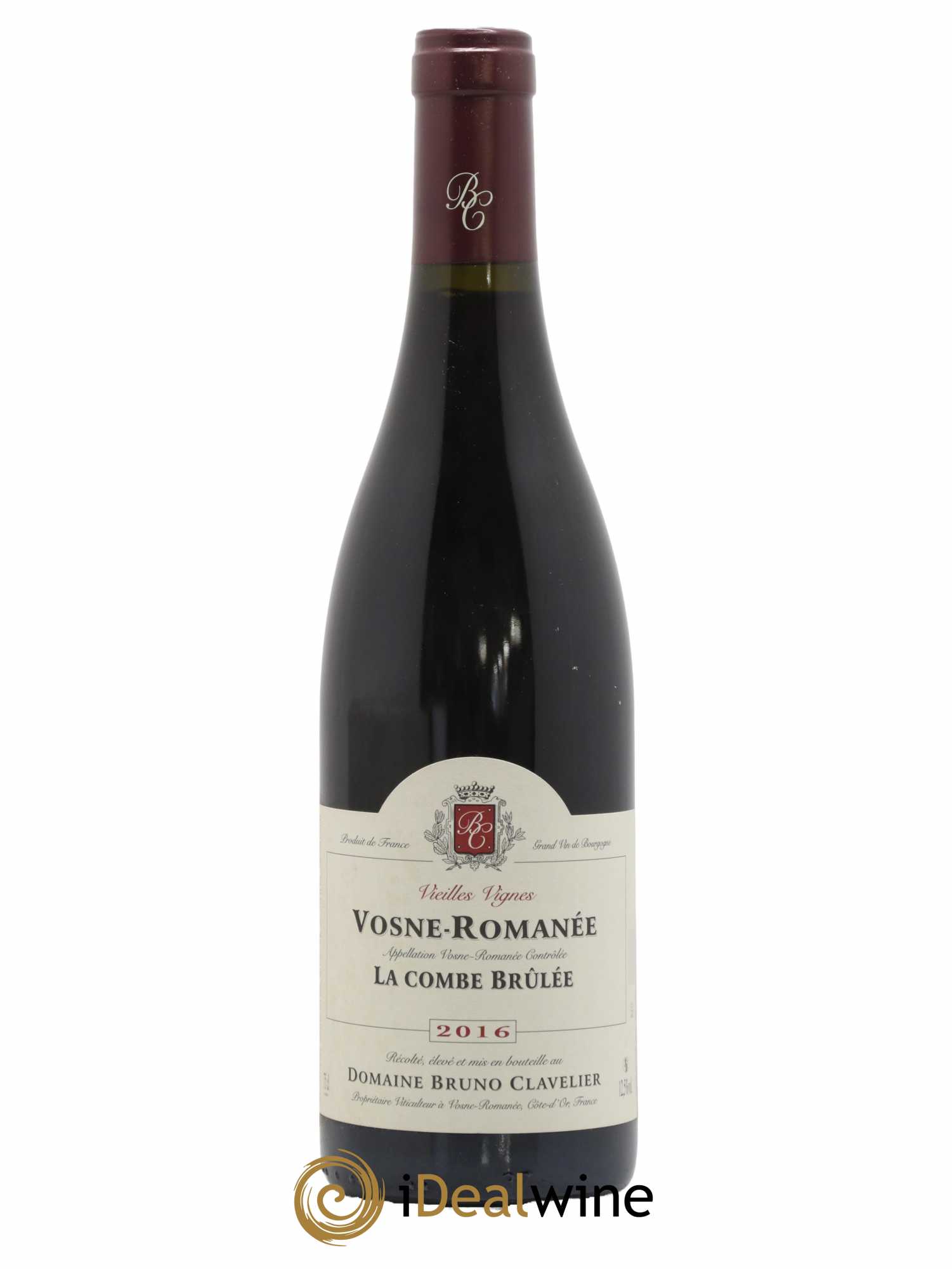 Vosne-Romanée Vieilles vignes La Combe Brûlée Bruno Clavelier 2016 - Lot de 1 bouteille - 0