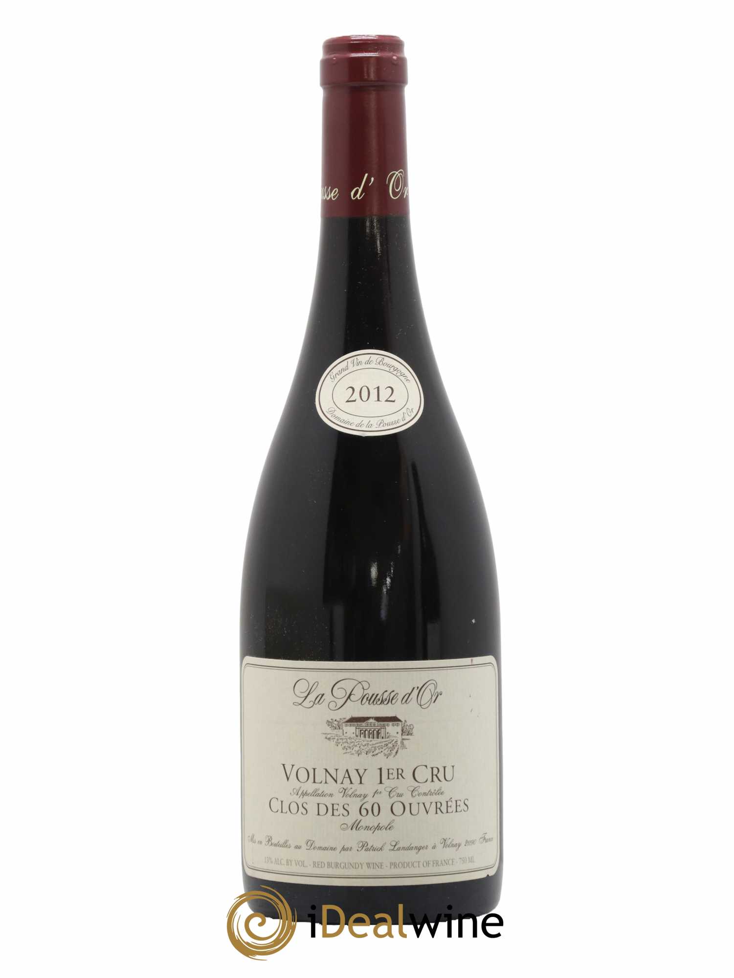 Volnay 1er Cru Clos des 60 ouvrées La Pousse d'Or (Domaine de) 2012 - Lot de 1 bouteille - 0